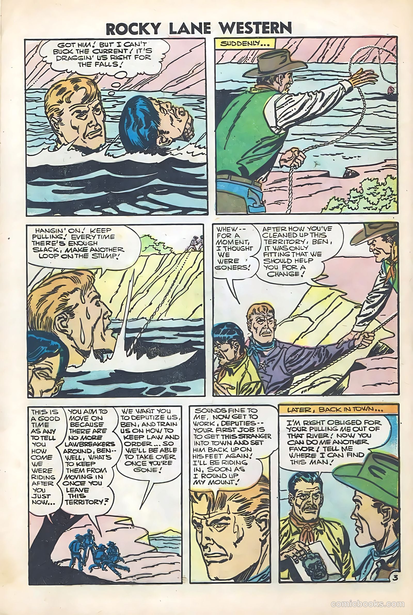 Rocky Lane Western #74 (1956) — page 28 of 36