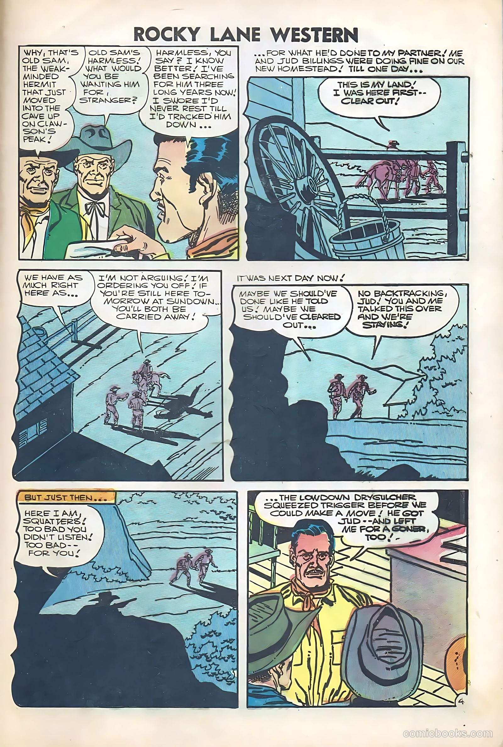Rocky Lane Western #74 (1956) — page 29 of 36