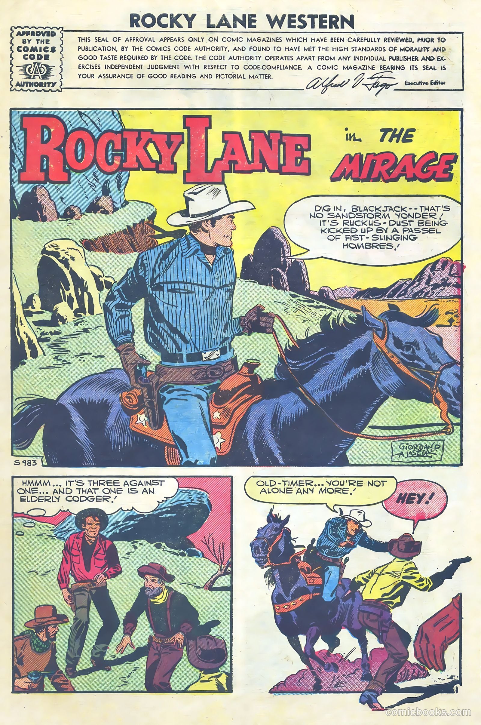 Rocky Lane Western #75 (1957) — page 3 of 36