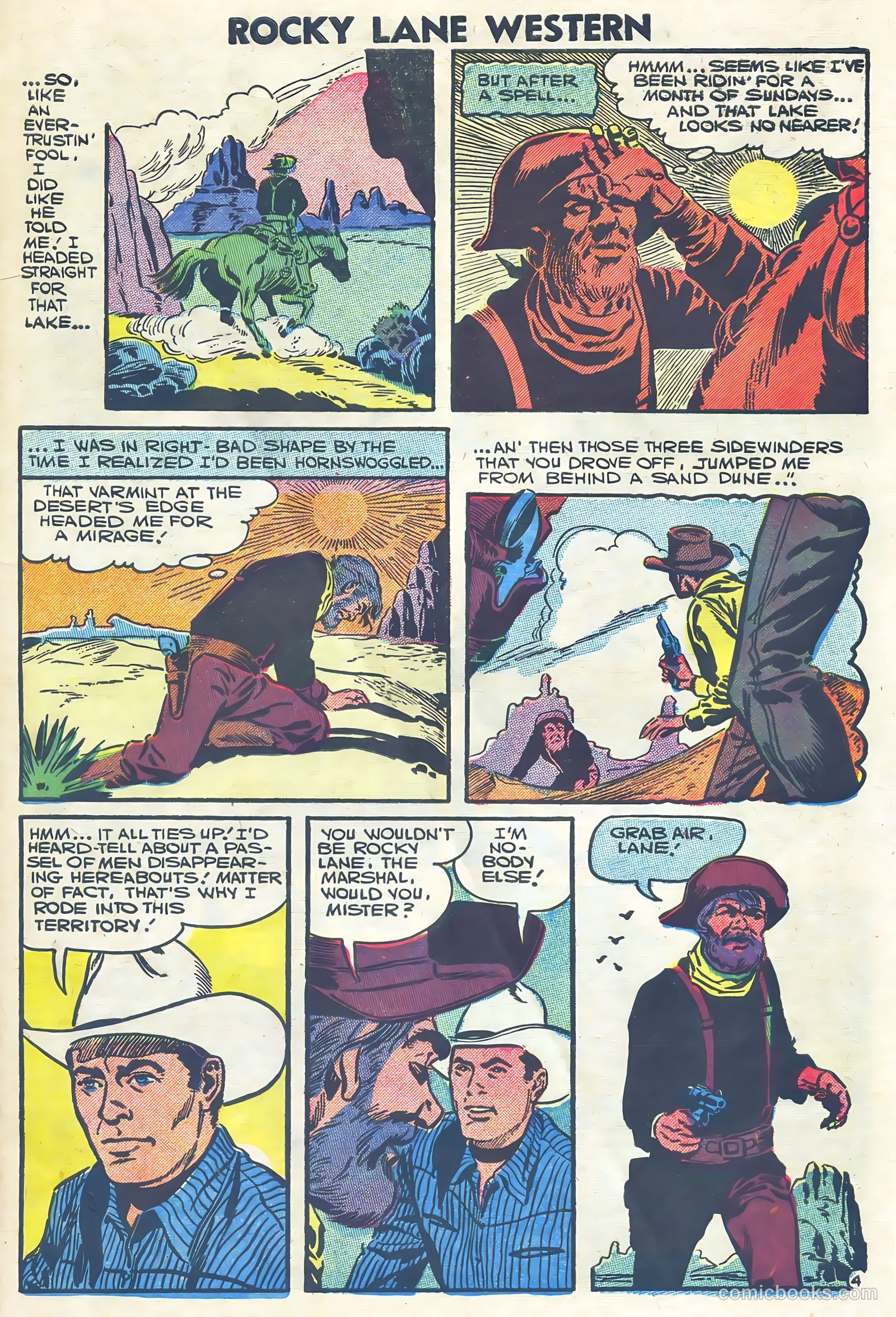 Rocky Lane Western #75 (1957) — page 7 of 36