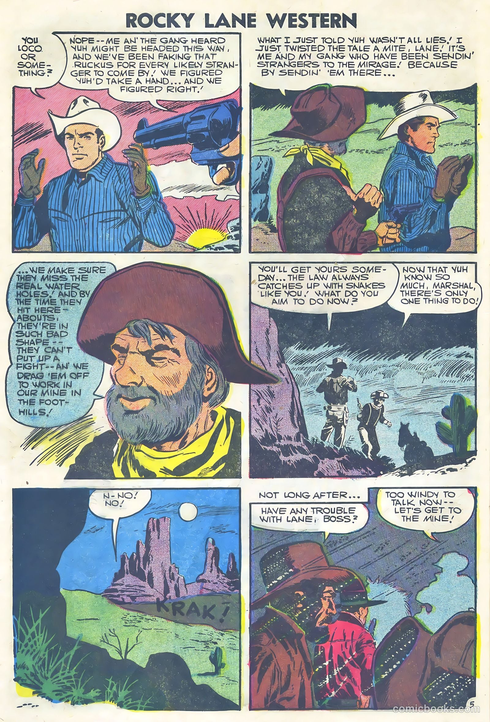 Rocky Lane Western #75 (1957) — page 8 of 36
