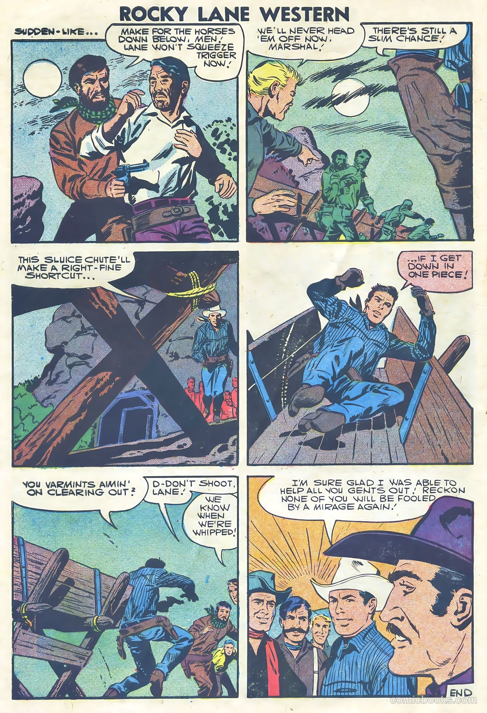 Rocky Lane Western #75 (1957) — page 10 of 36