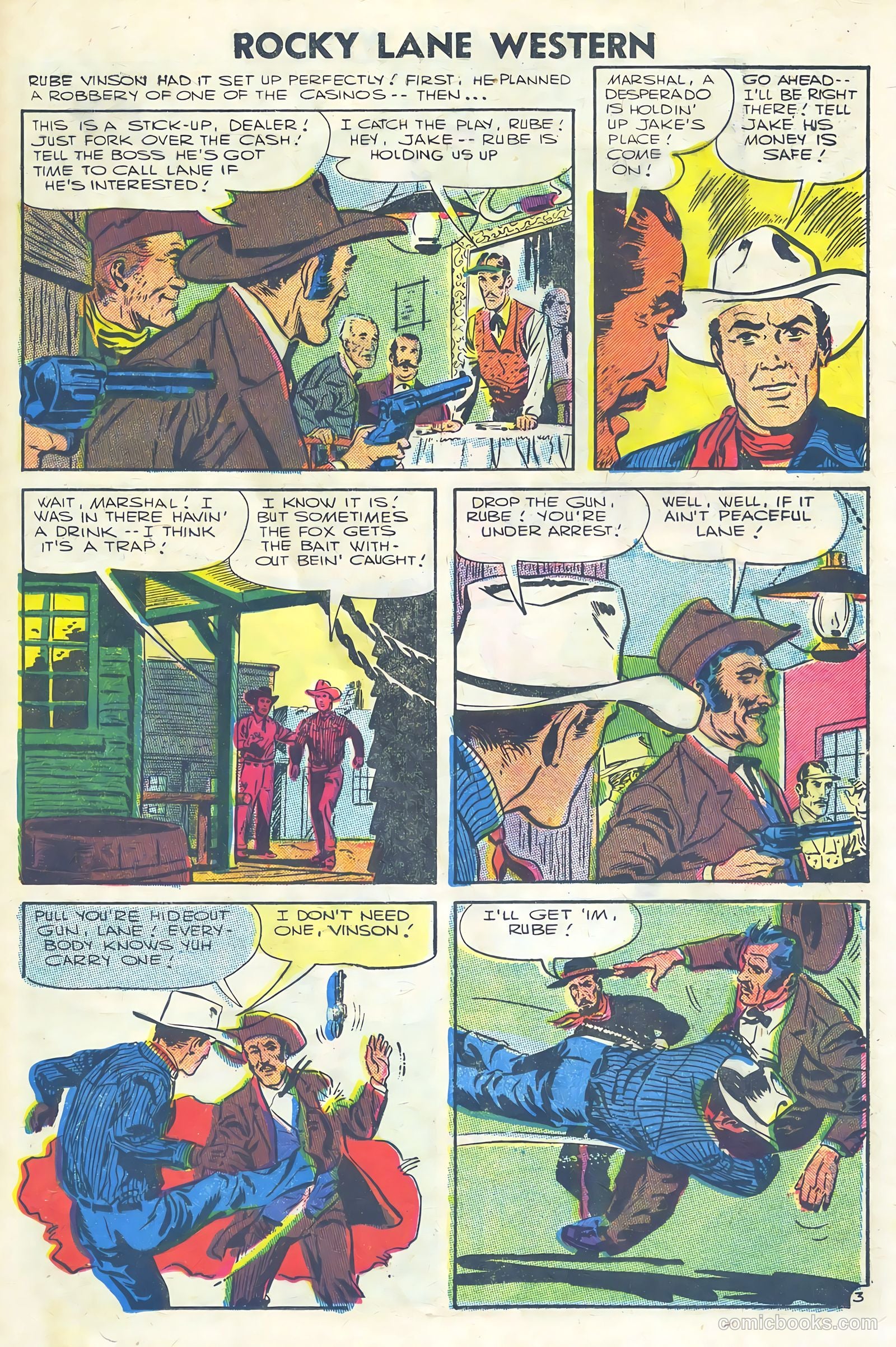 Rocky Lane Western #75 (1957) — page 13 of 36