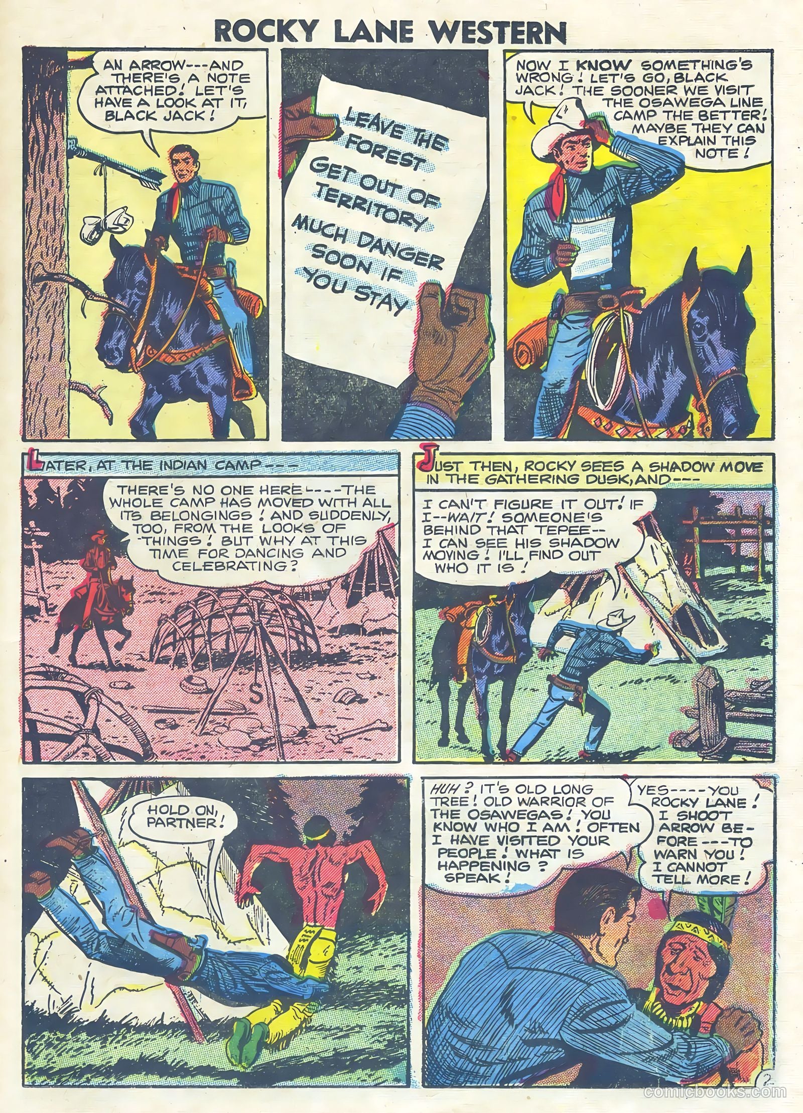 Rocky Lane Western #75 (1957) — page 19 of 36