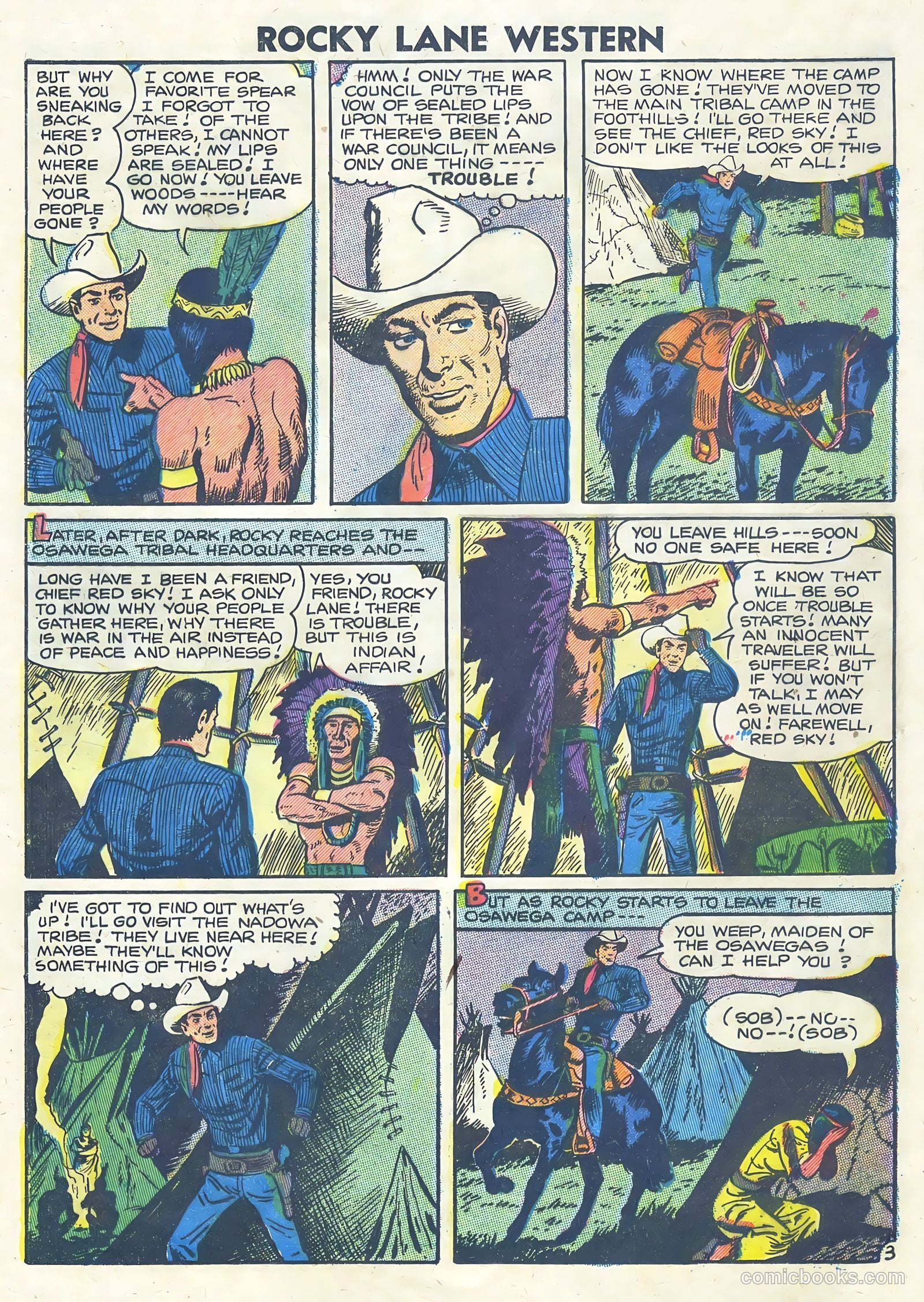 Rocky Lane Western #75 (1957) — page 20 of 36