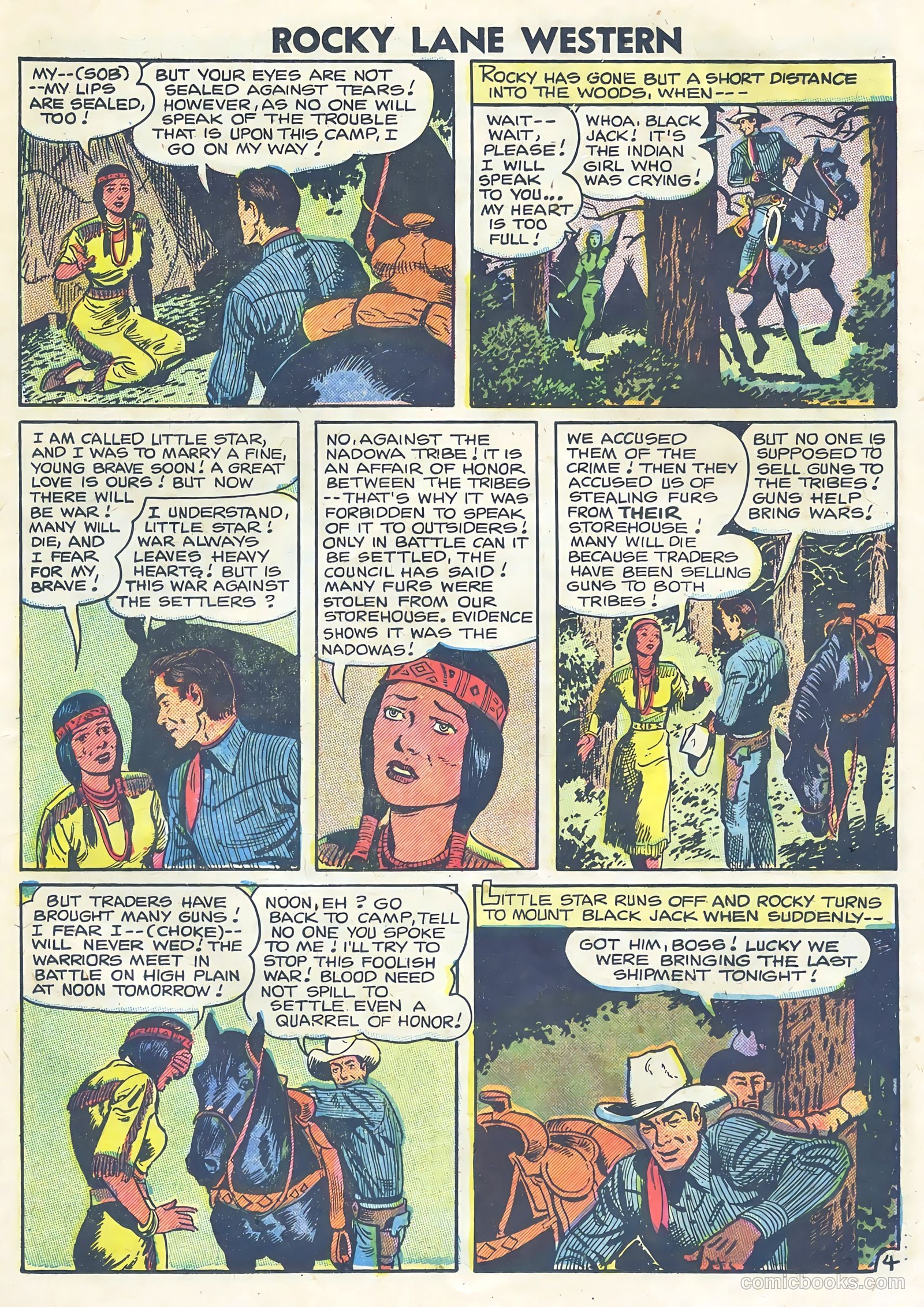 Rocky Lane Western #75 (1957) — page 21 of 36