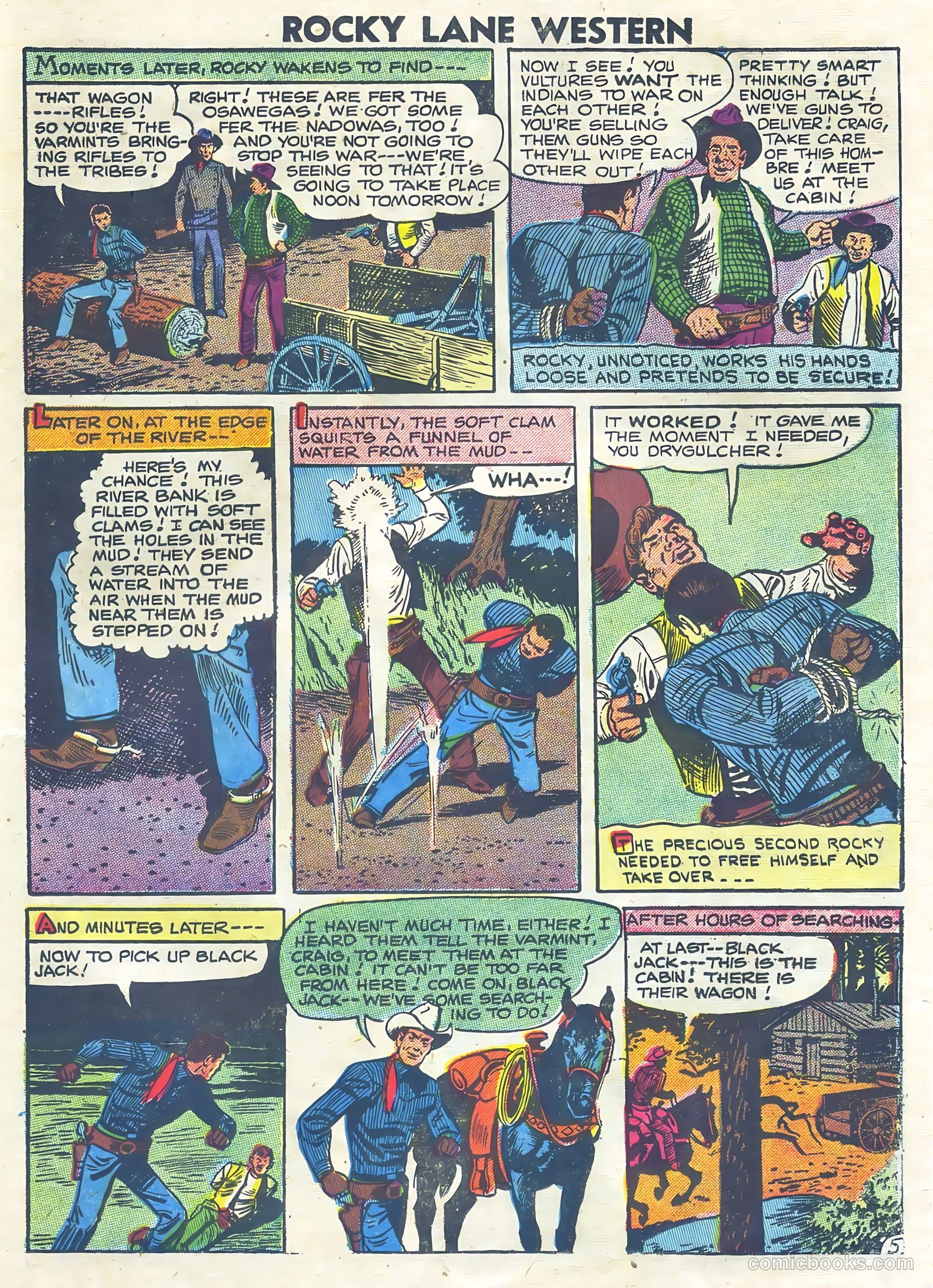 Rocky Lane Western #75 (1957) — page 23 of 36