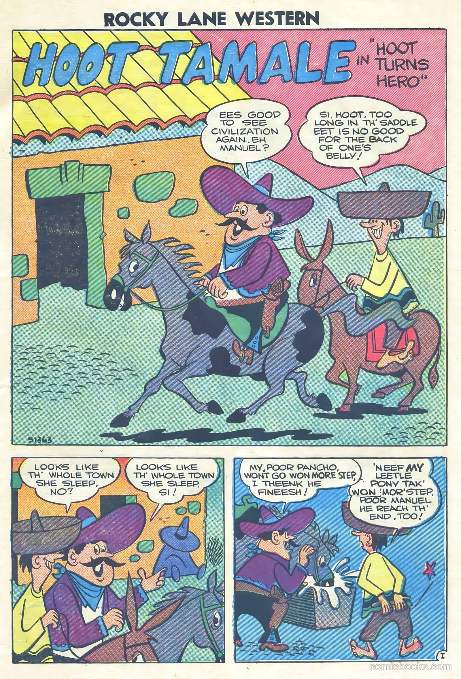 Rocky Lane Western #75 (1957) — page 27 of 36