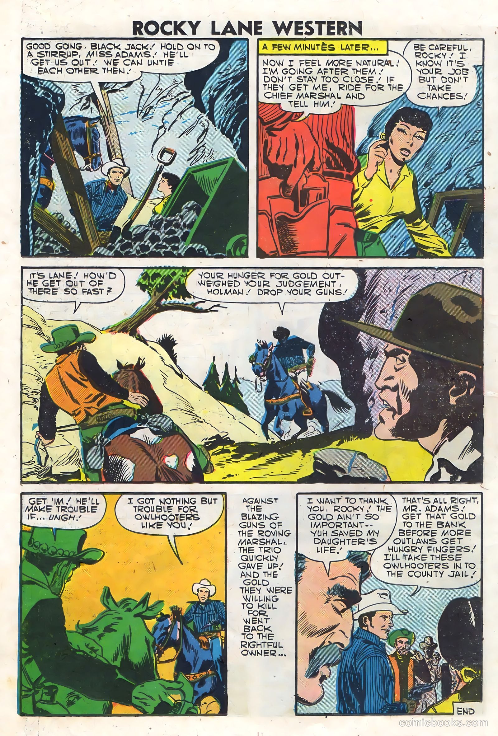 Rocky Lane Western #76 (1957) — page 14 of 36