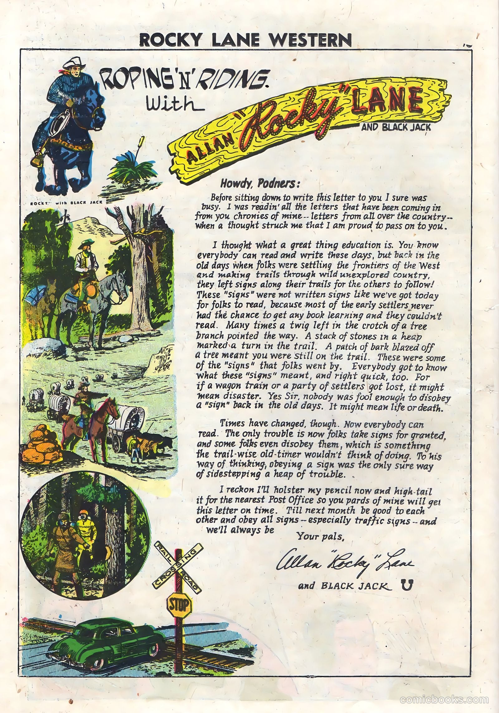 Rocky Lane Western #76 (1957) — page 18 of 36
