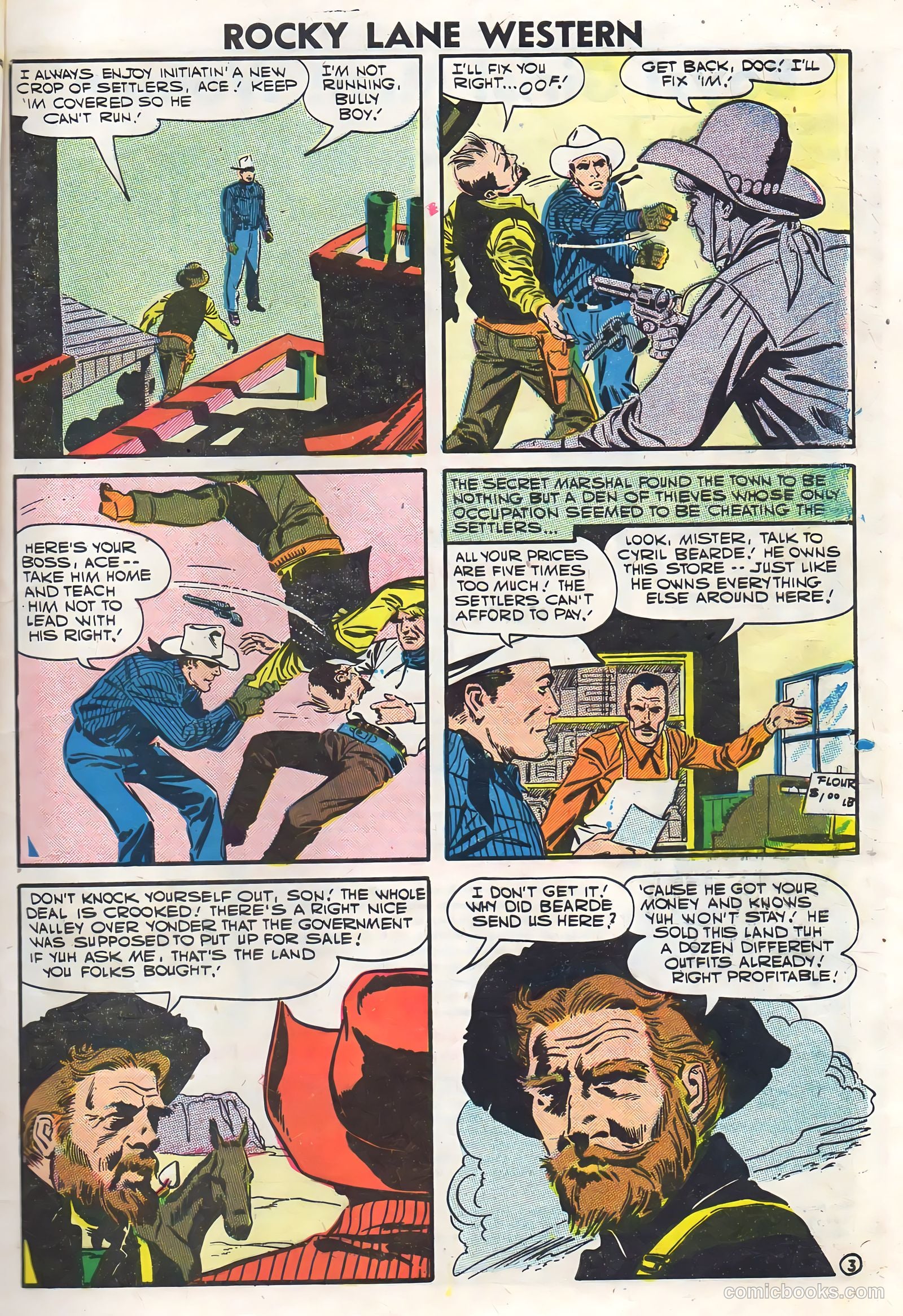 Rocky Lane Western #76 (1957) — page 5 of 36
