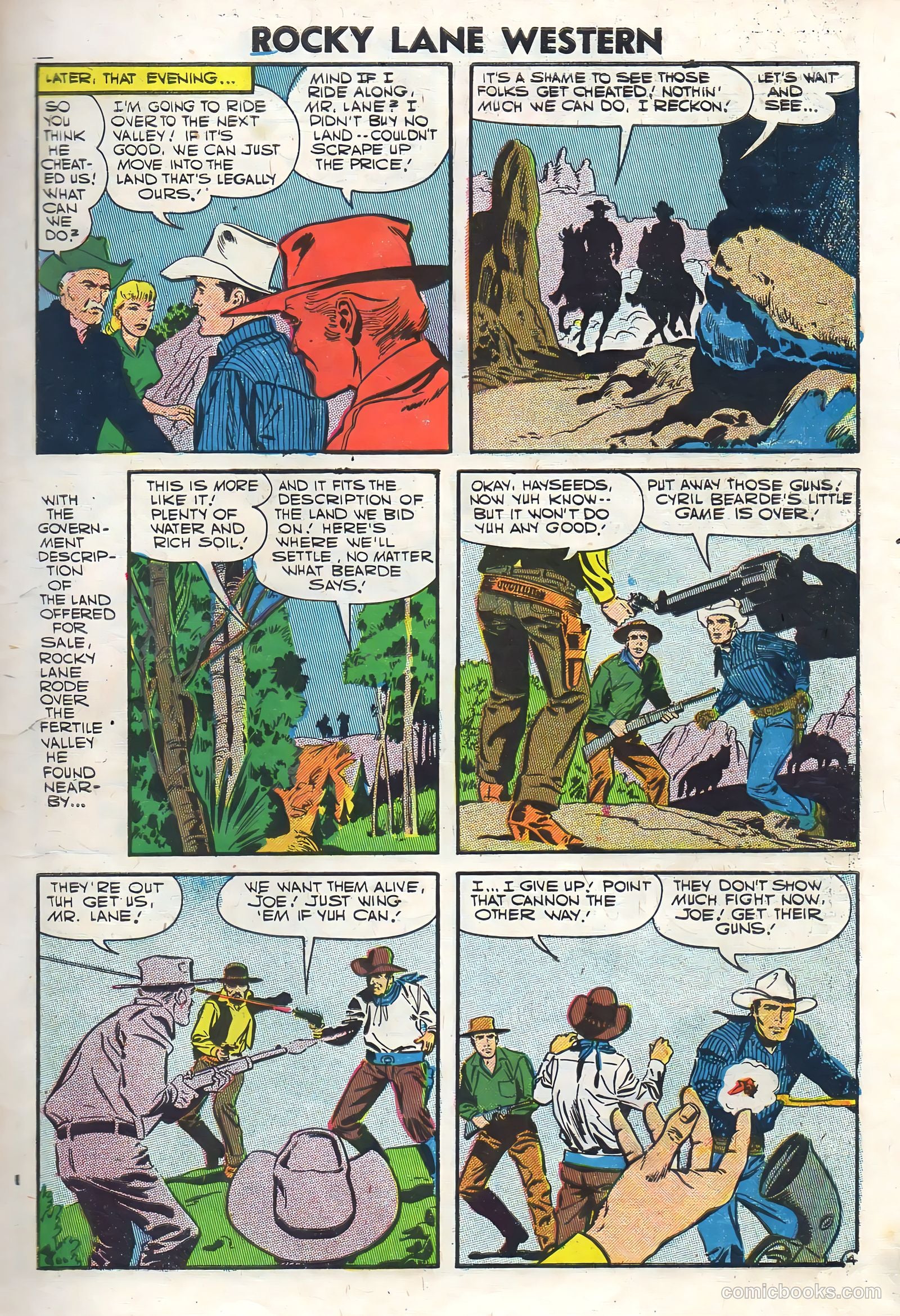 Rocky Lane Western #76 (1957) — page 7 of 36