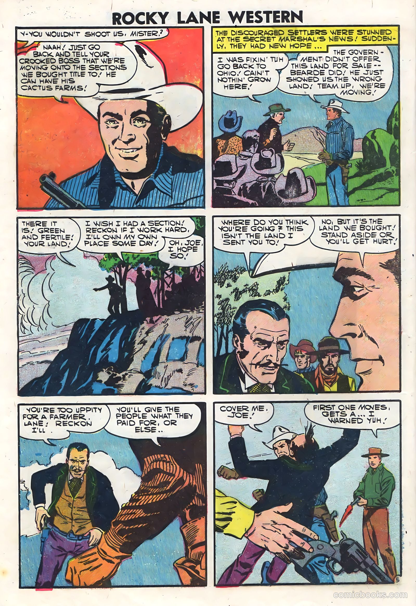 Rocky Lane Western #76 (1957) — page 8 of 36