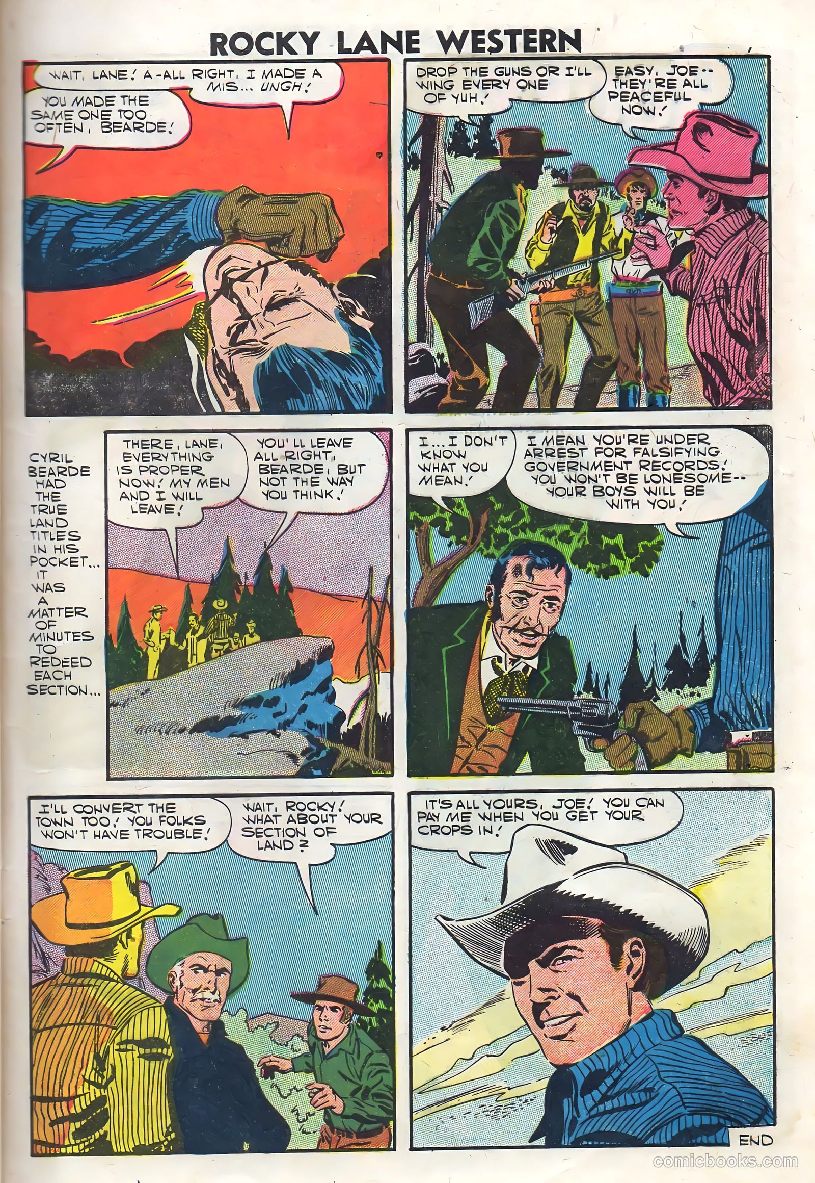 Rocky Lane Western #76 (1957) — page 9 of 36