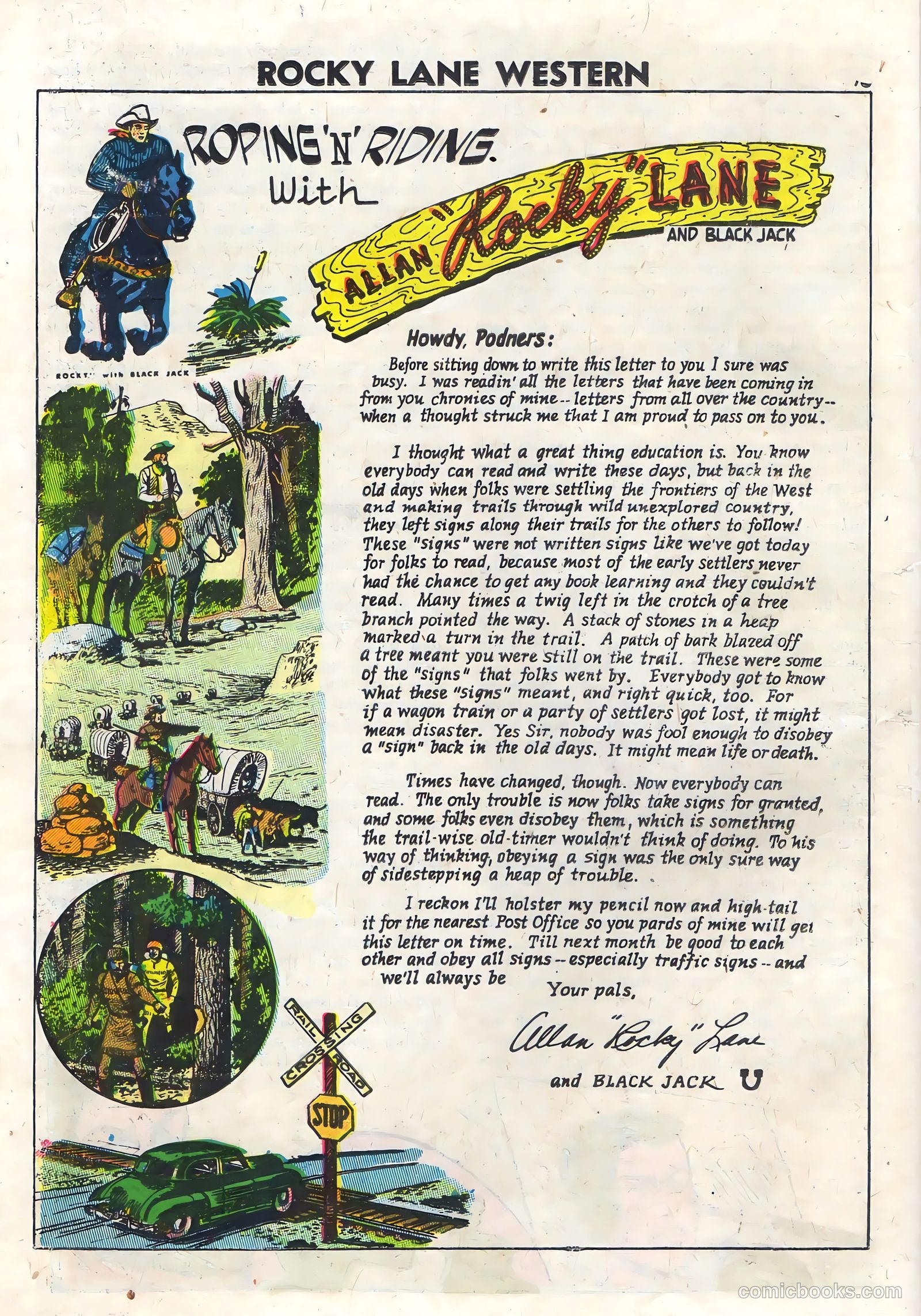 Rocky Lane Western #76 (1957) — page 18 of 36