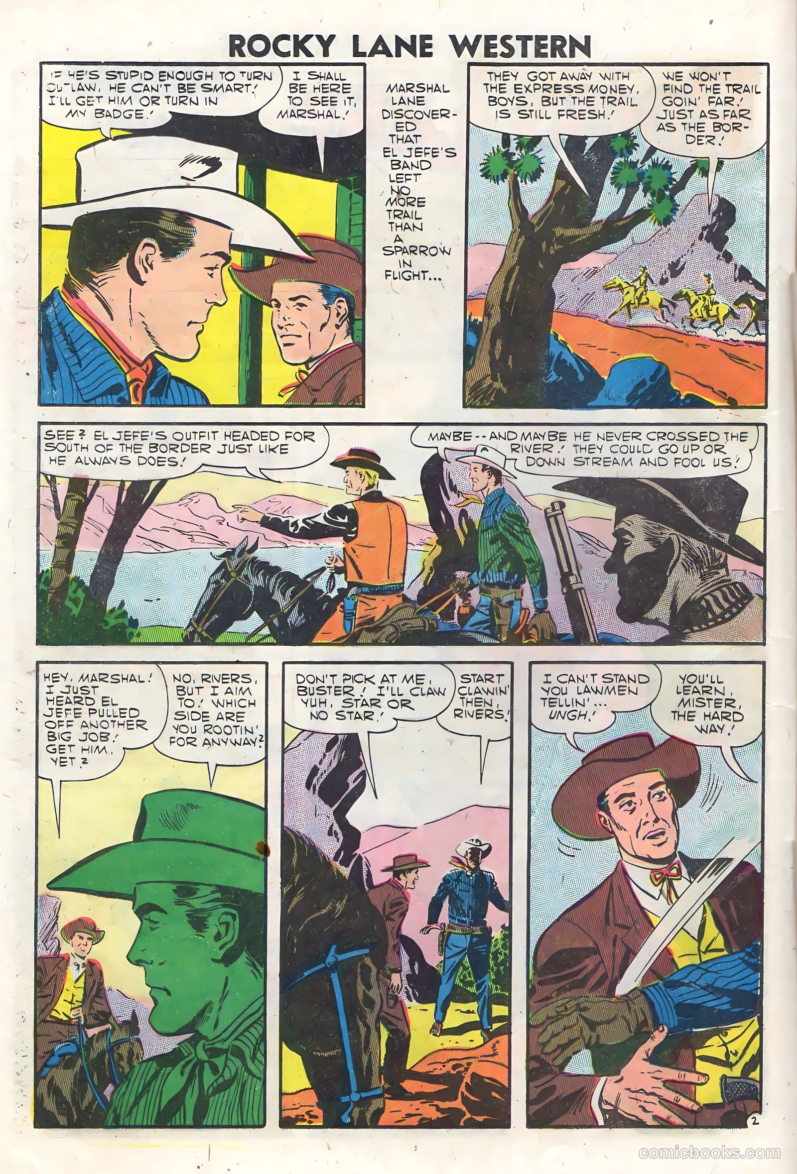 Rocky Lane Western #76 (1957) — page 20 of 36