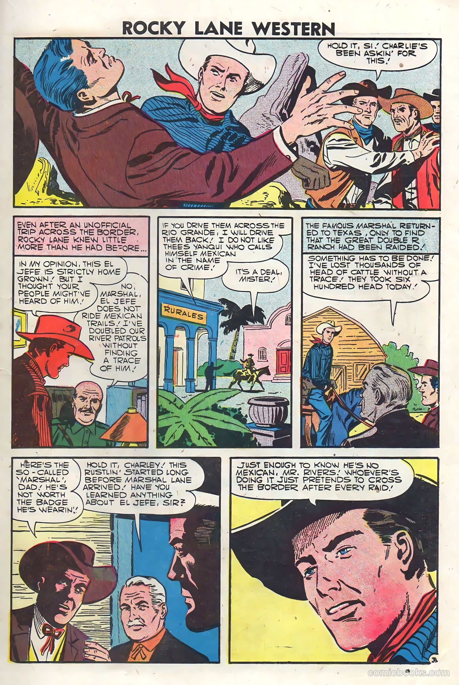 Rocky Lane Western #76 (1957) — page 21 of 36
