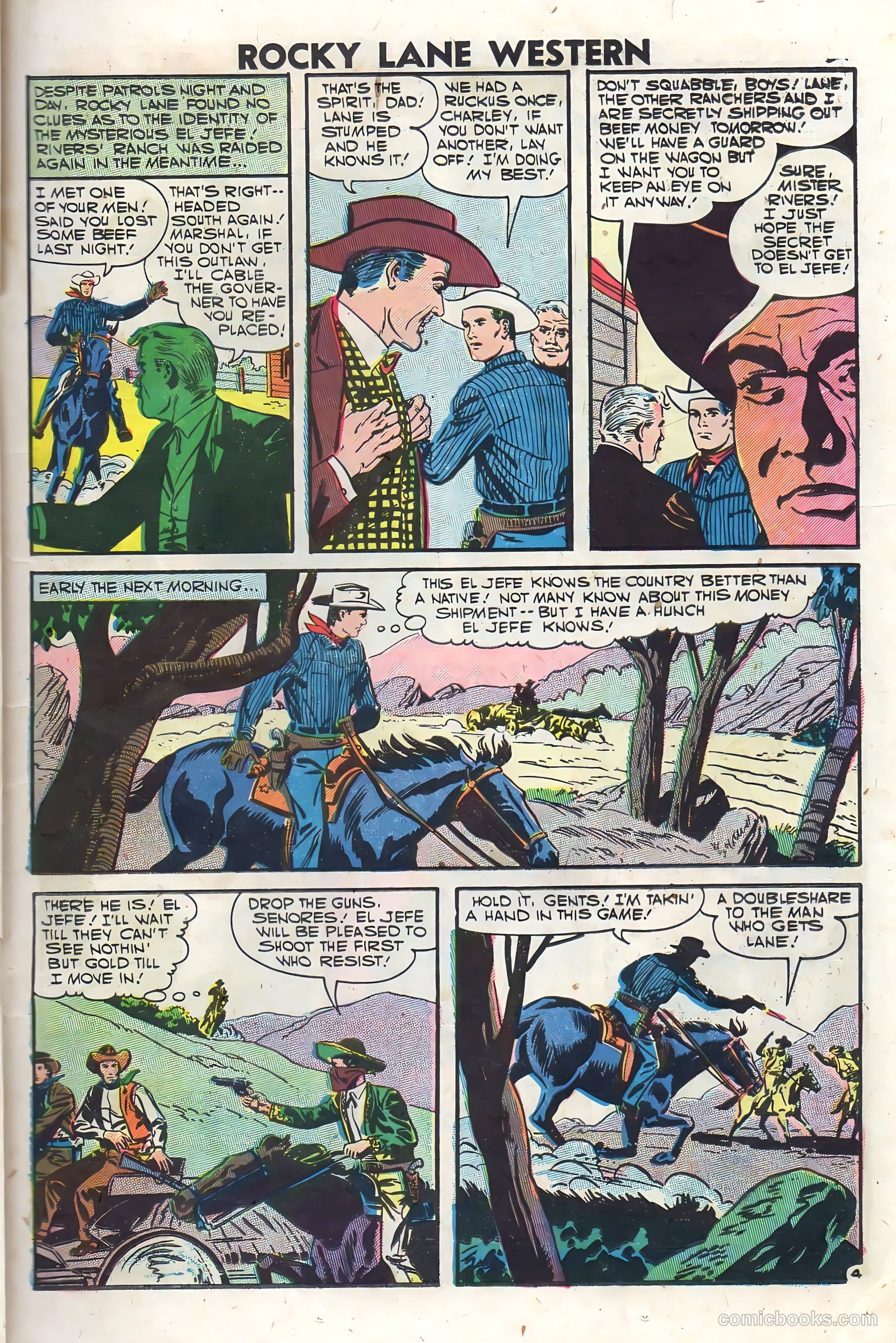 Rocky Lane Western #76 (1957) — page 23 of 36