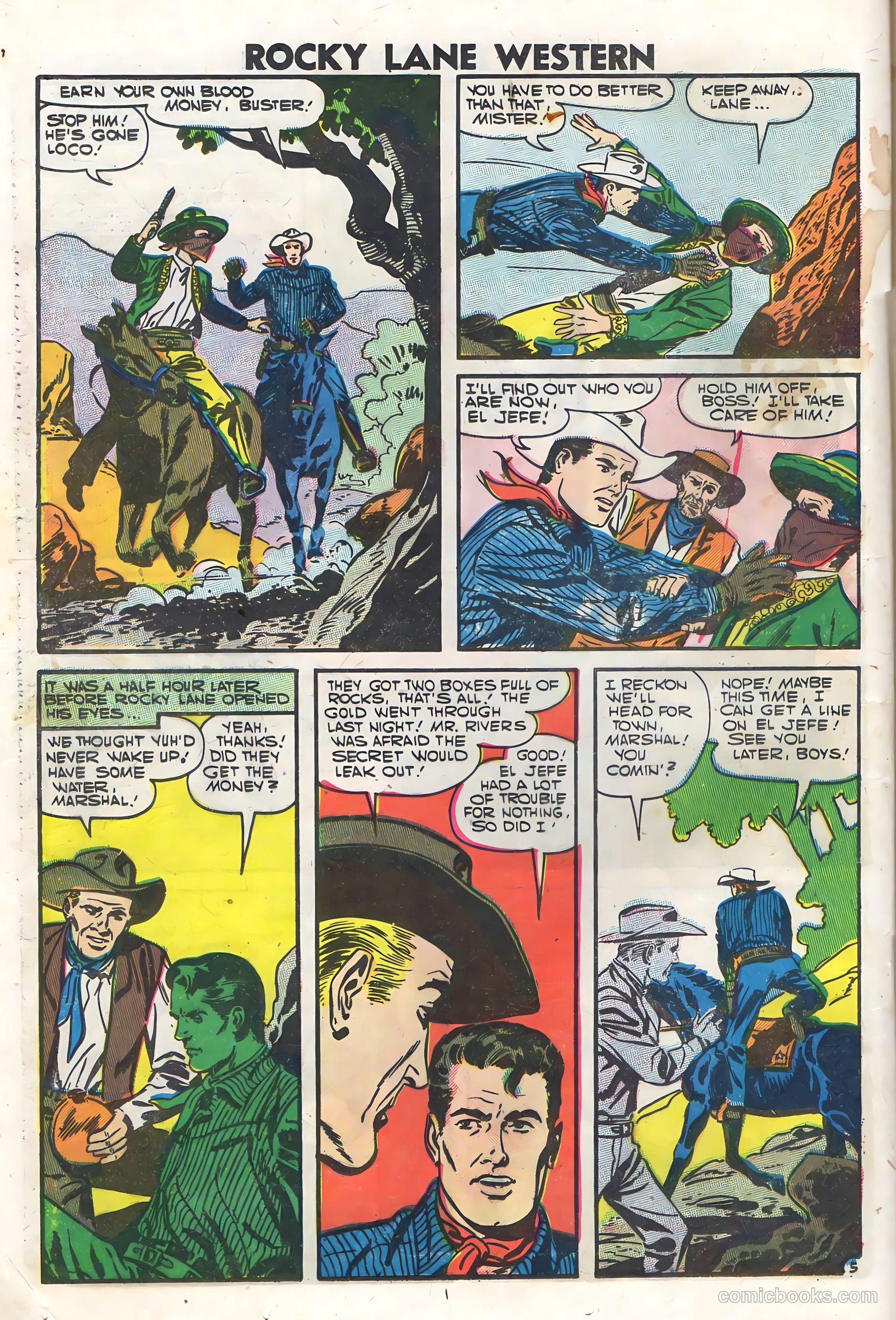 Rocky Lane Western #76 (1957) — page 24 of 36