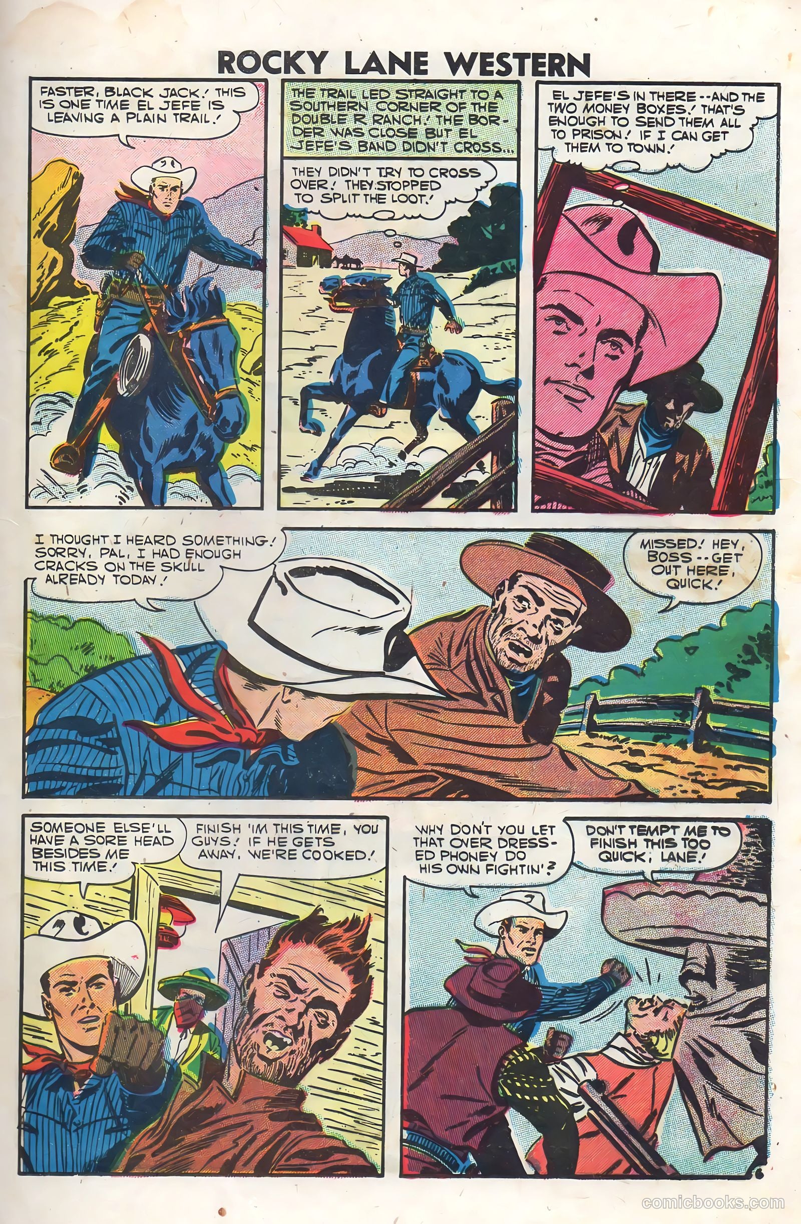 Rocky Lane Western #76 (1957) — page 25 of 36