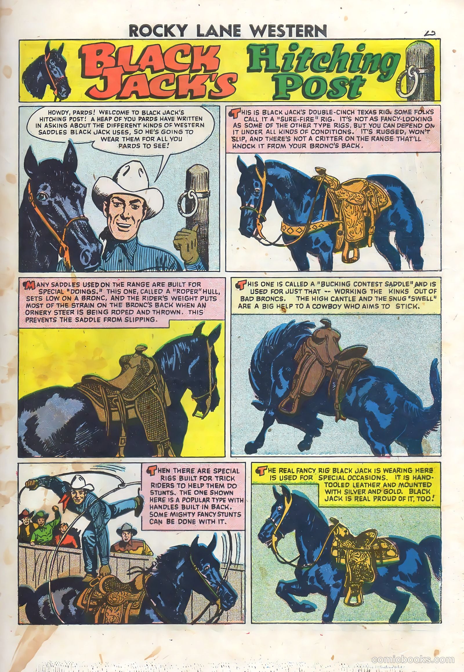 Rocky Lane Western #76 (1957) — page 27 of 36