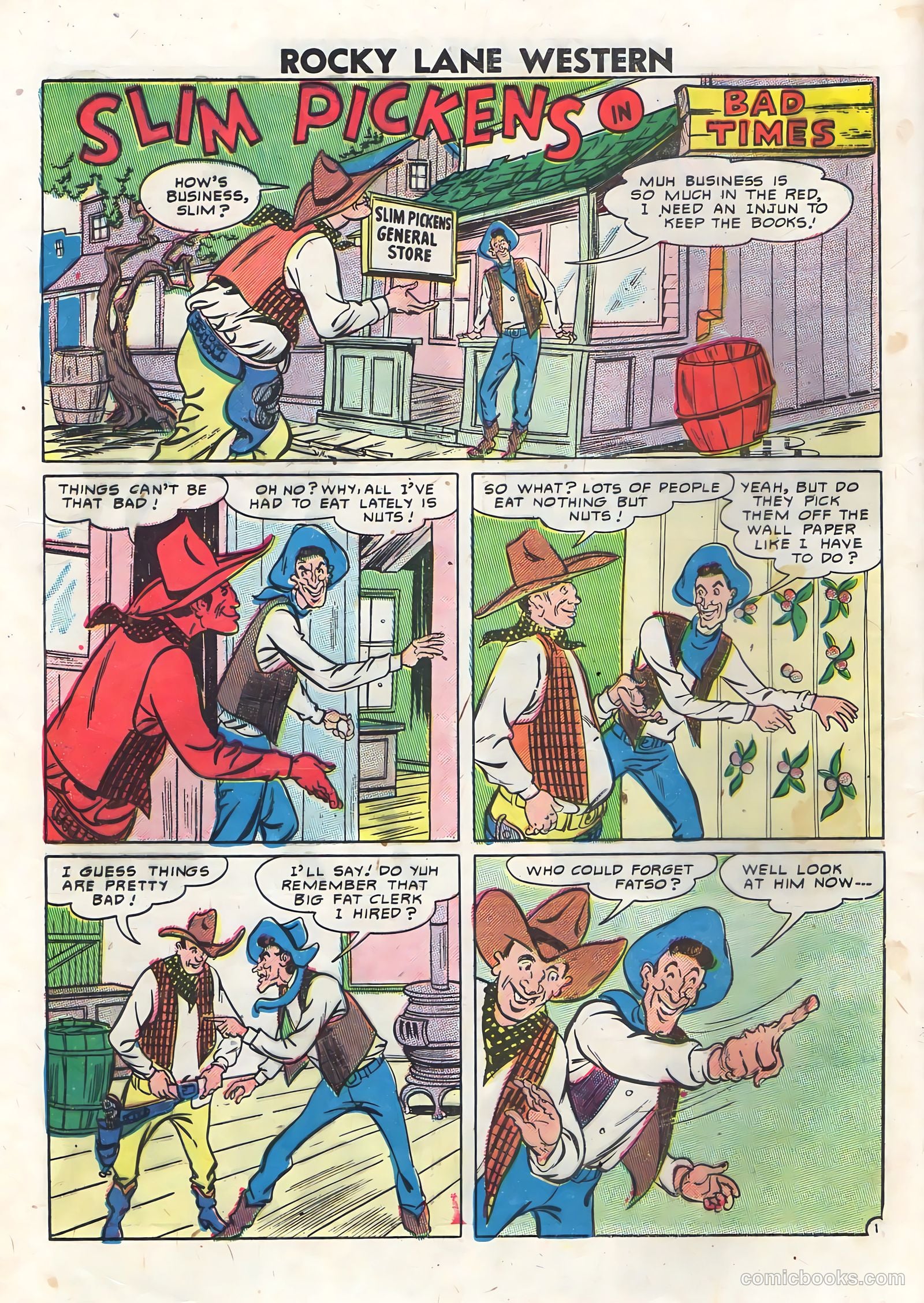 Rocky Lane Western #76 (1957) — page 28 of 36