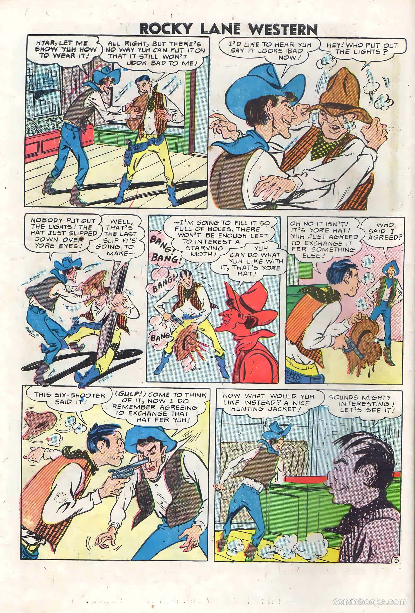 Rocky Lane Western #76 (1957) — page 30 of 36