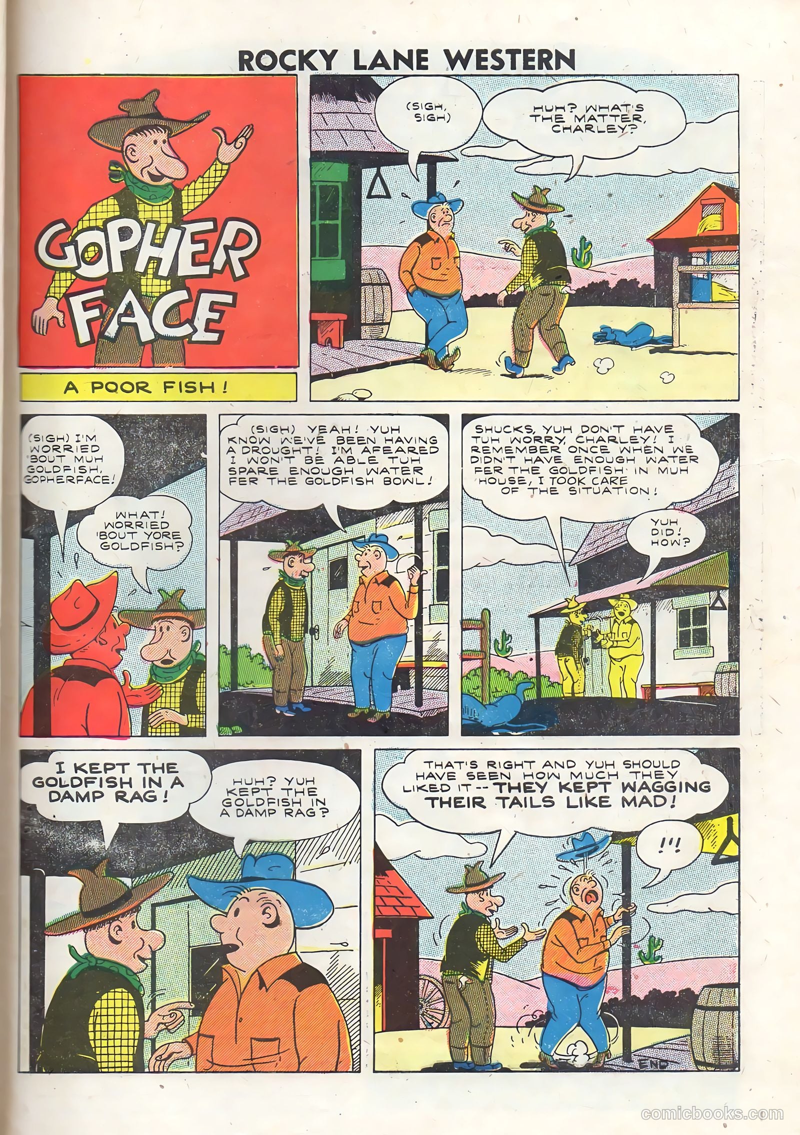 Rocky Lane Western #76 (1957) — page 33 of 36