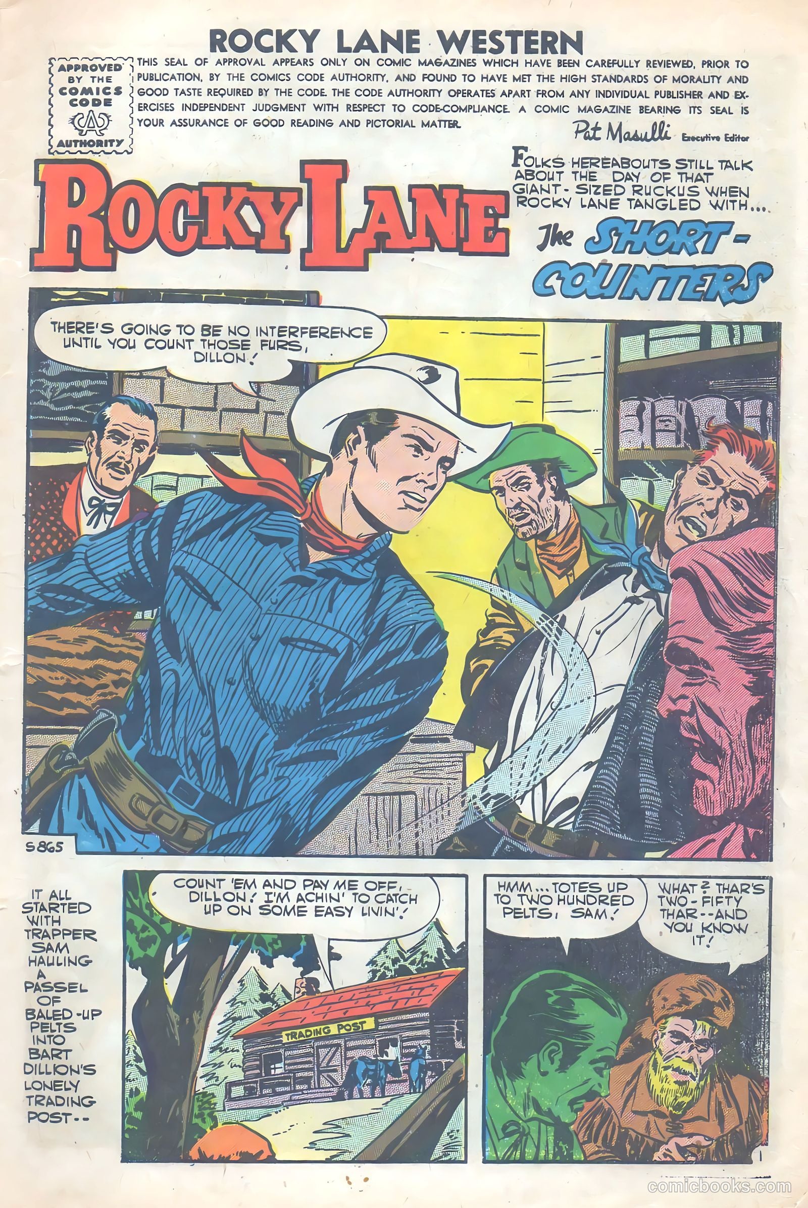 Rocky Lane Western #77 (1957) — page 3 of 36