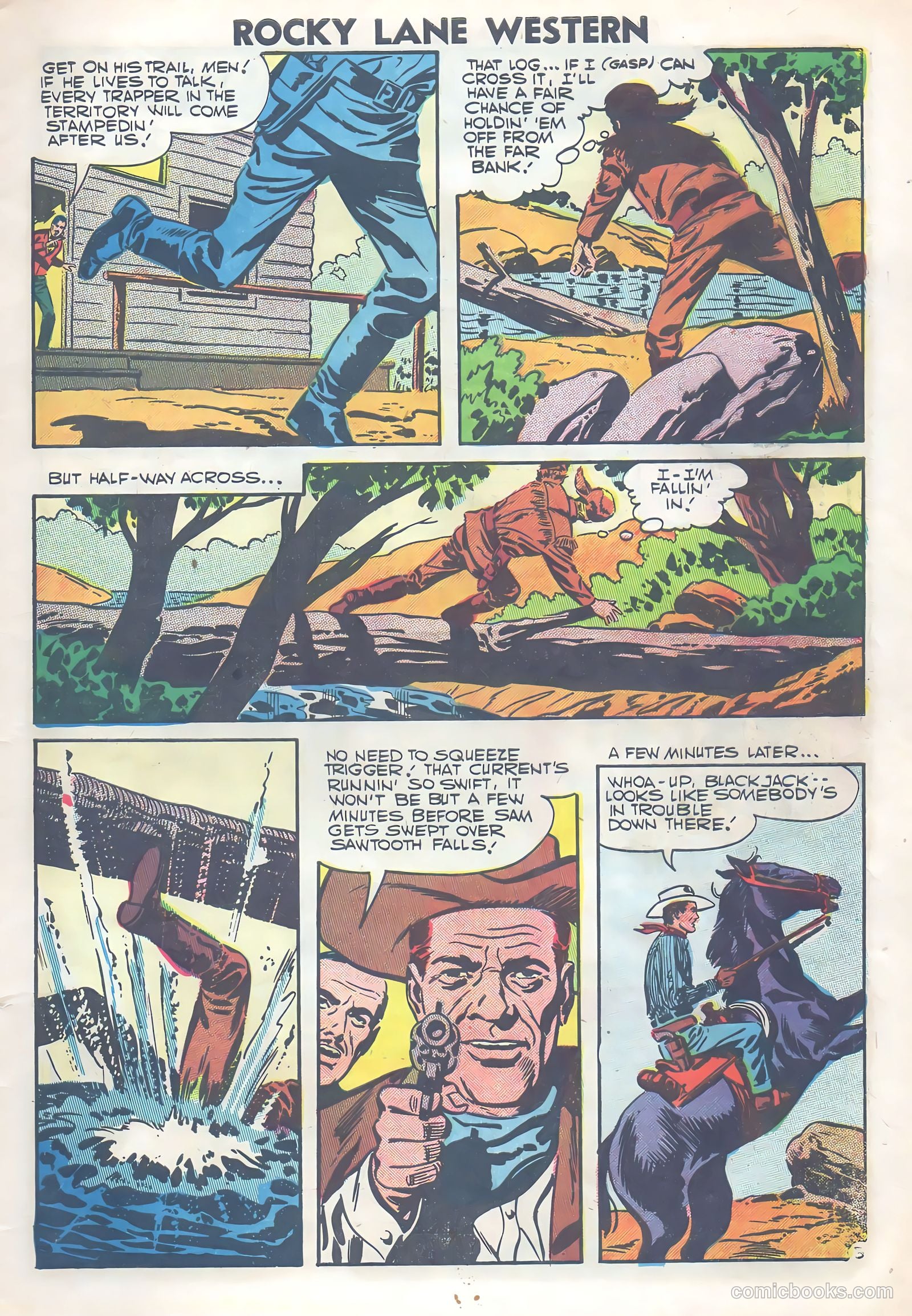 Rocky Lane Western #77 (1957) — page 5 of 36