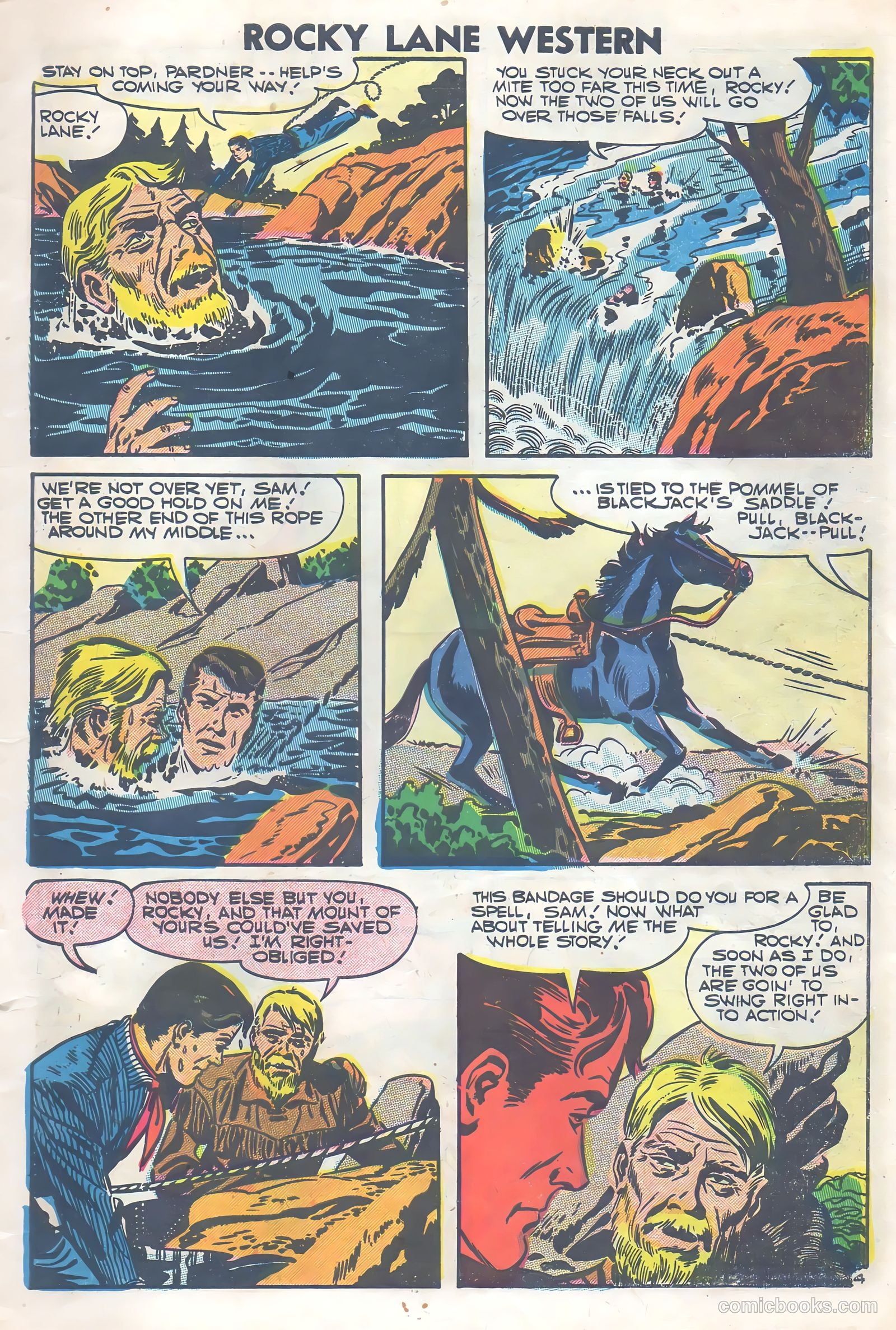 Rocky Lane Western #77 (1957) — page 7 of 36