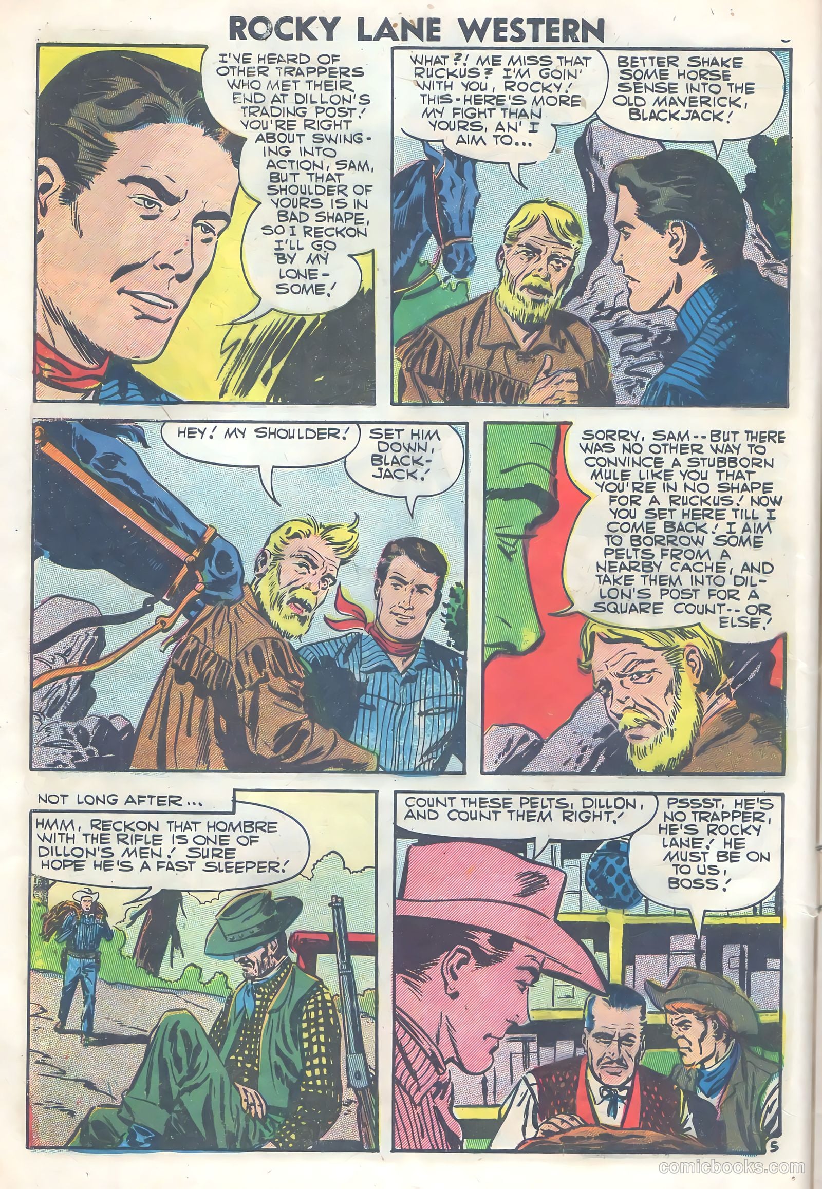 Rocky Lane Western #77 (1957) — page 8 of 36