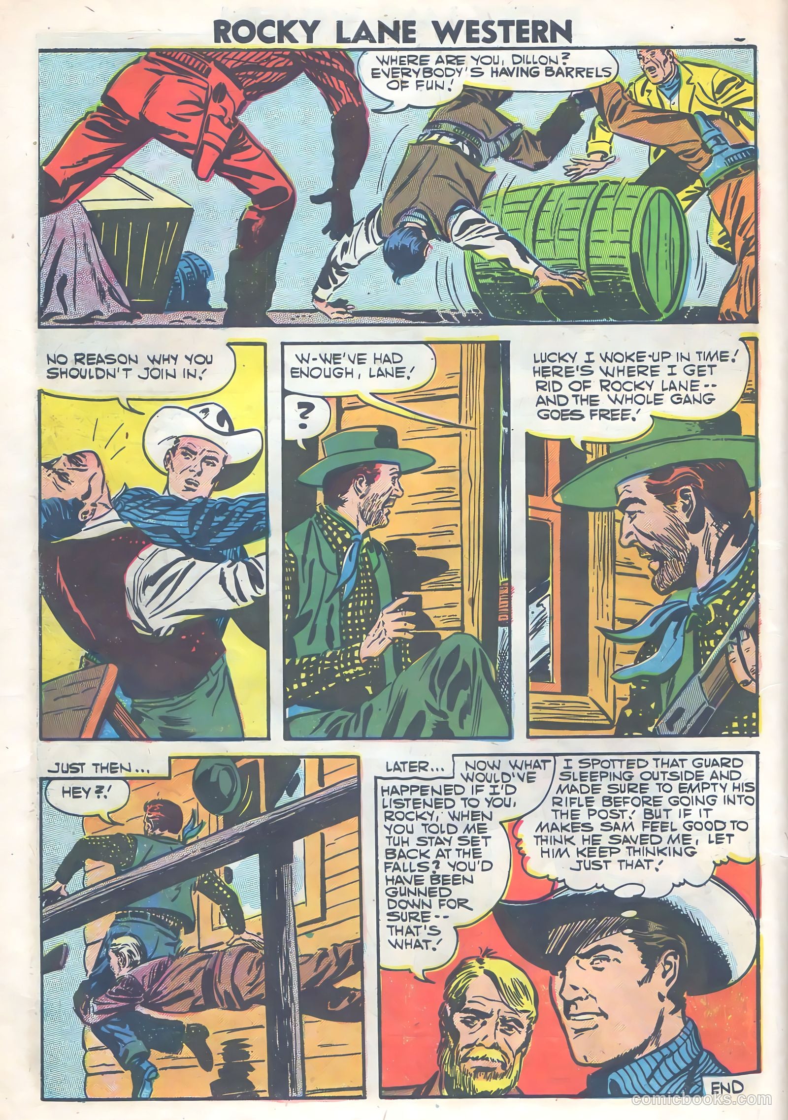 Rocky Lane Western #77 (1957) — page 10 of 36
