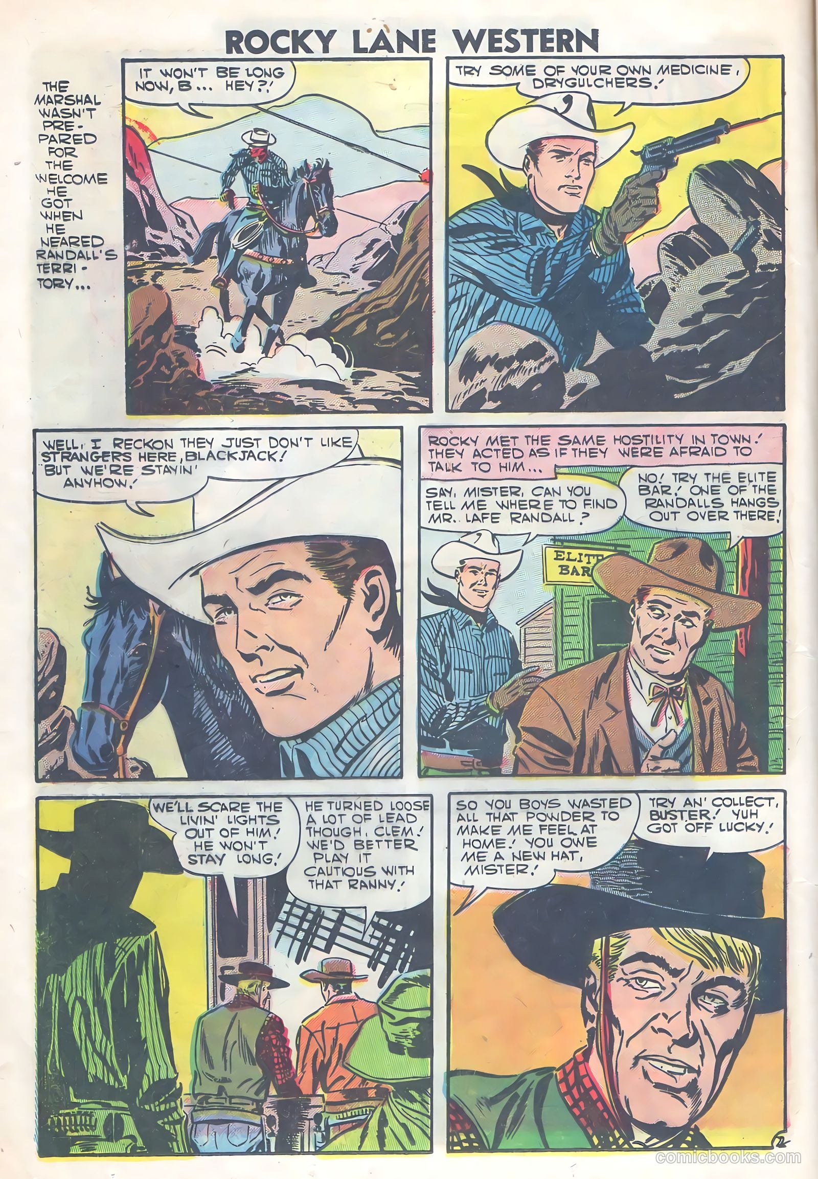 Rocky Lane Western #77 (1957) — page 12 of 36