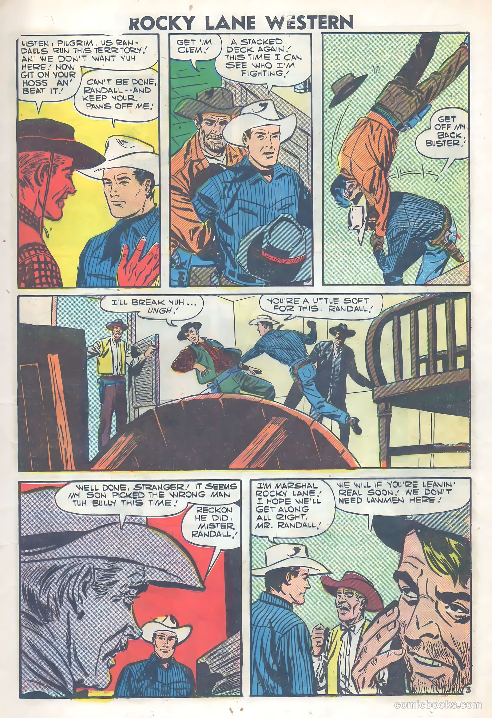 Rocky Lane Western #77 (1957) — page 13 of 36