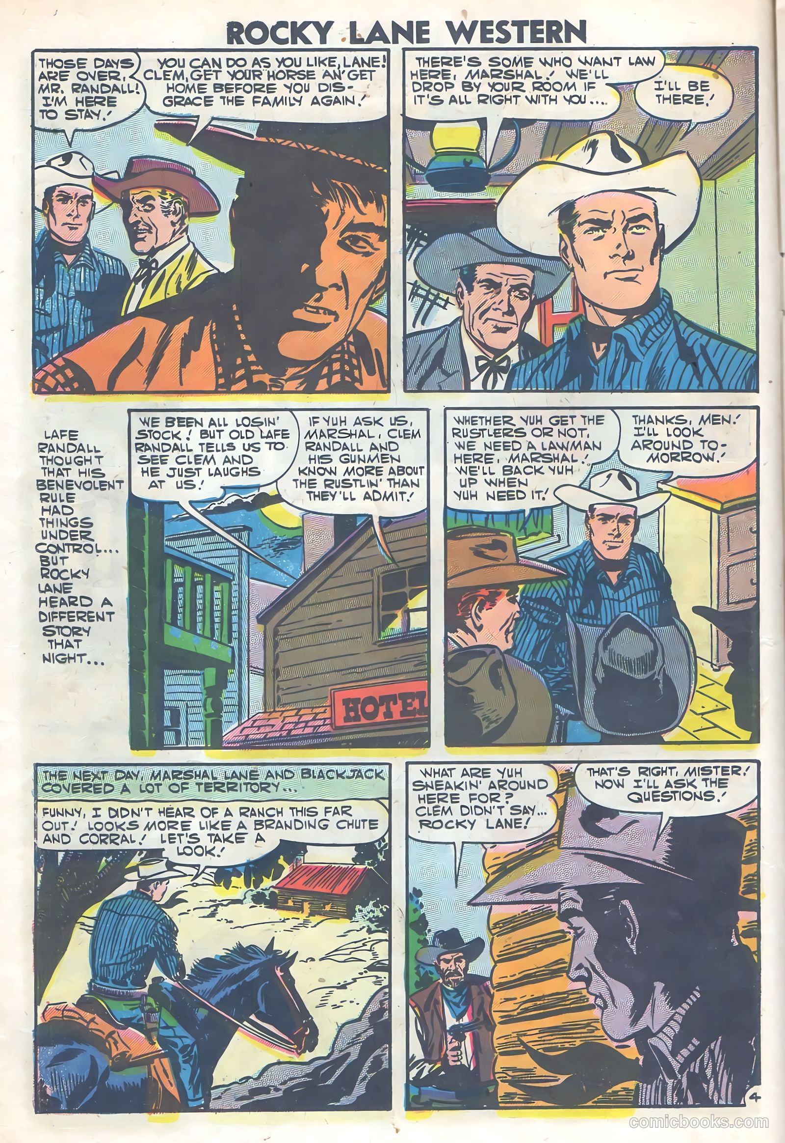 Rocky Lane Western #77 (1957) — page 14 of 36