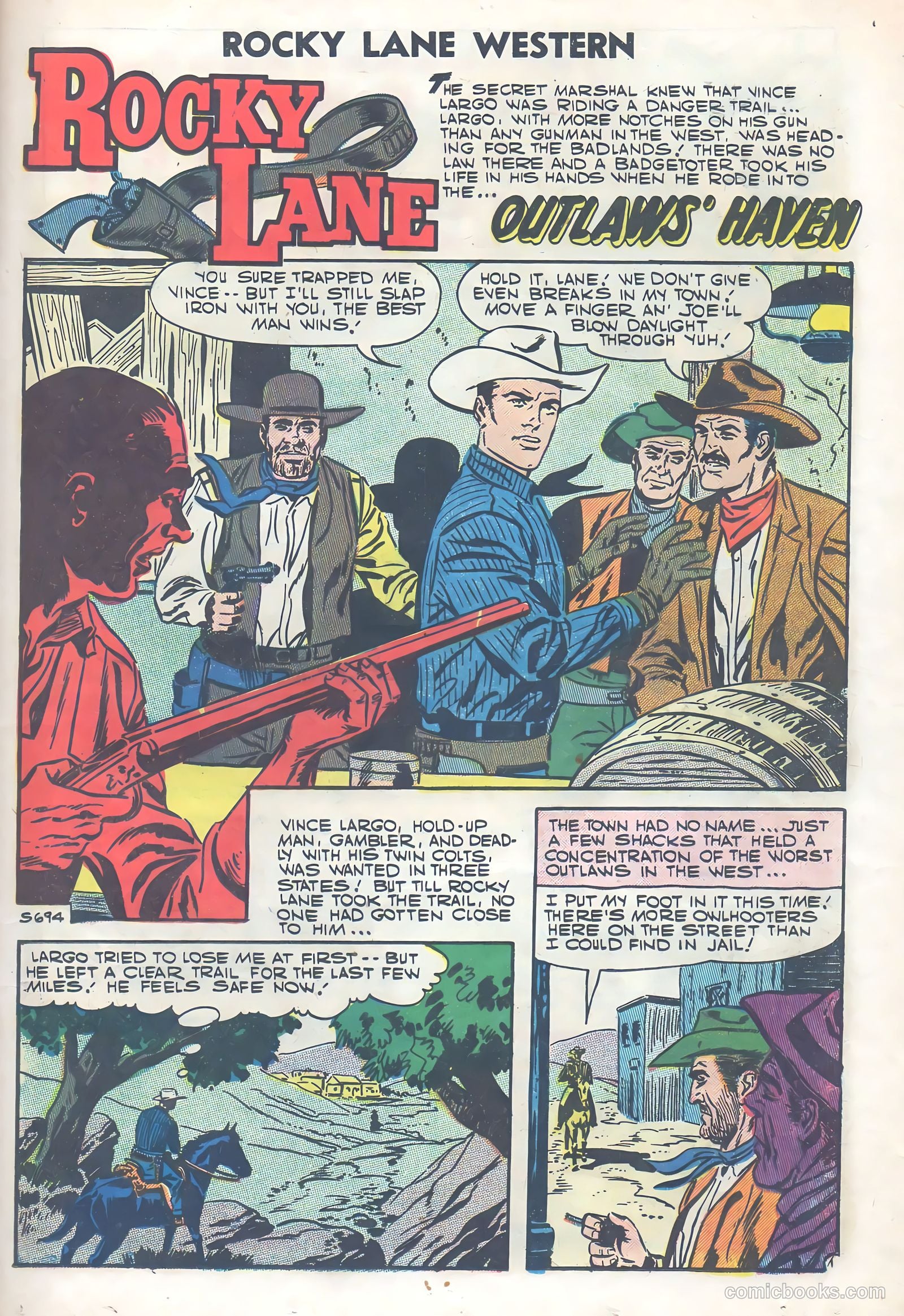 Rocky Lane Western #77 (1957) — page 21 of 36