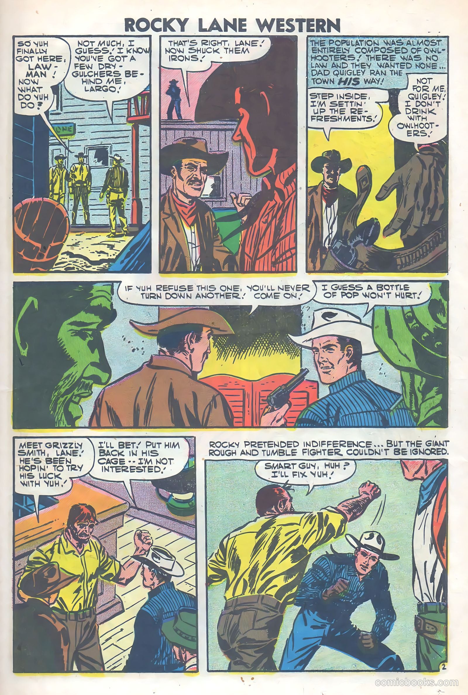 Rocky Lane Western #77 (1957) — page 23 of 36