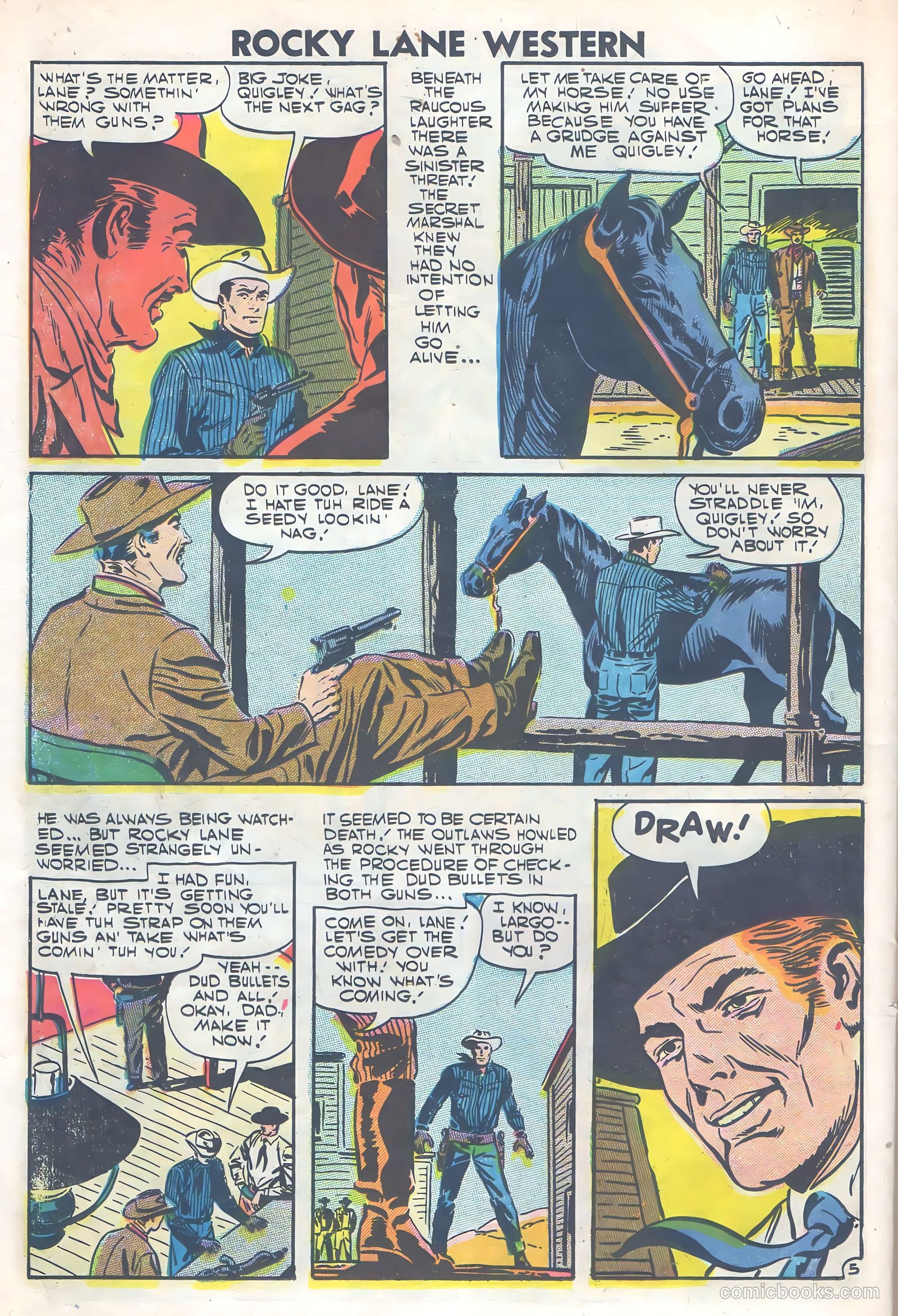 Rocky Lane Western #77 (1957) — page 26 of 36