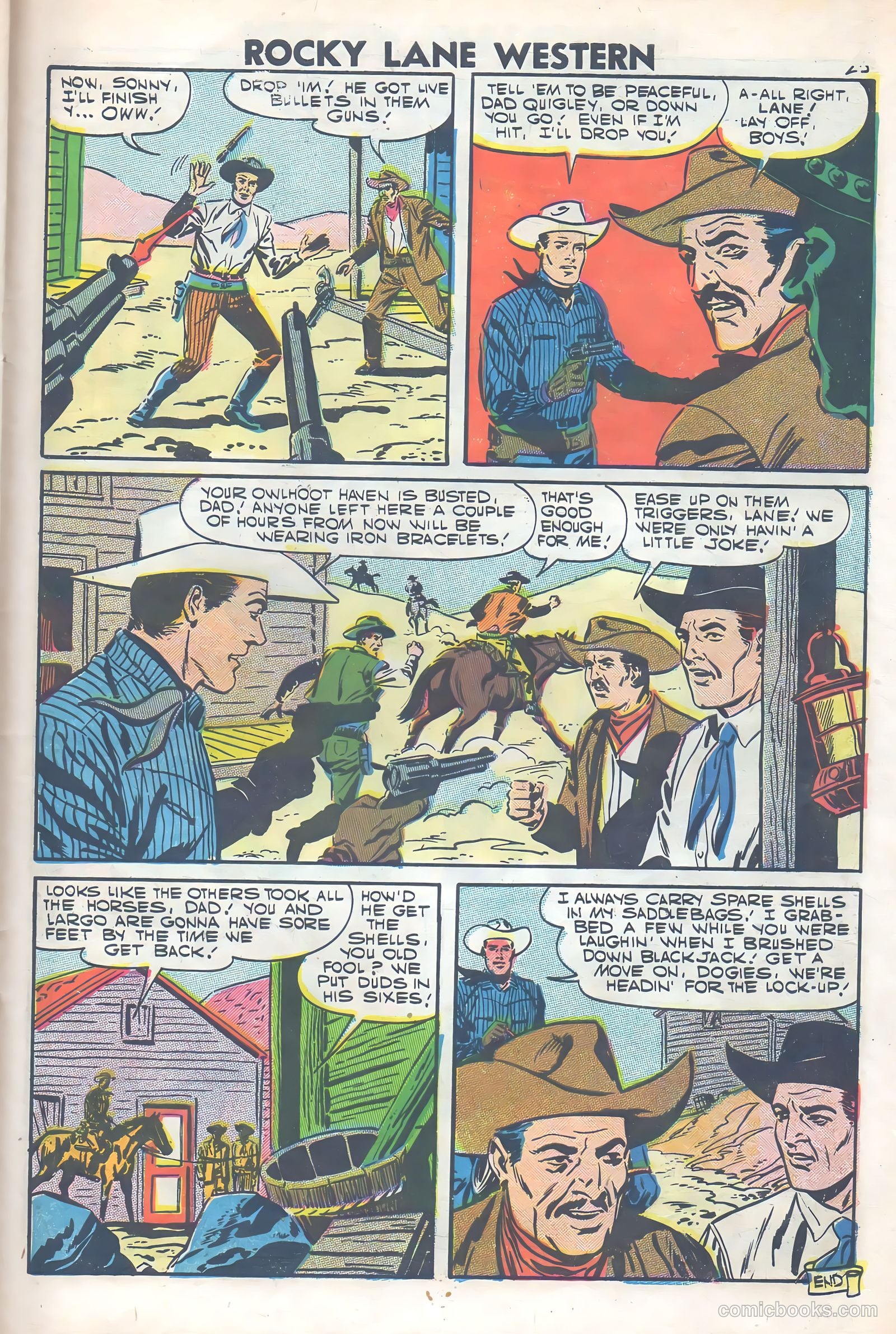 Rocky Lane Western #77 (1957) — page 27 of 36