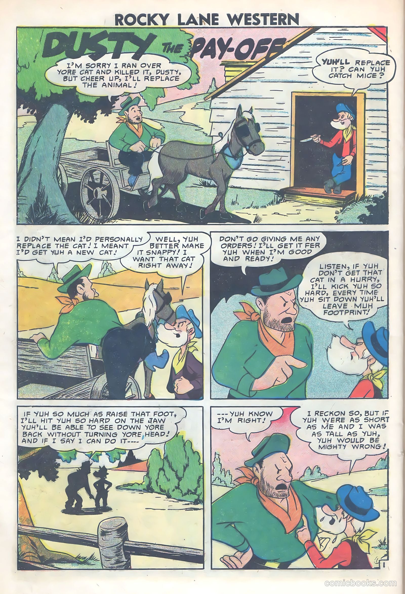 Rocky Lane Western #77 (1957) — page 28 of 36
