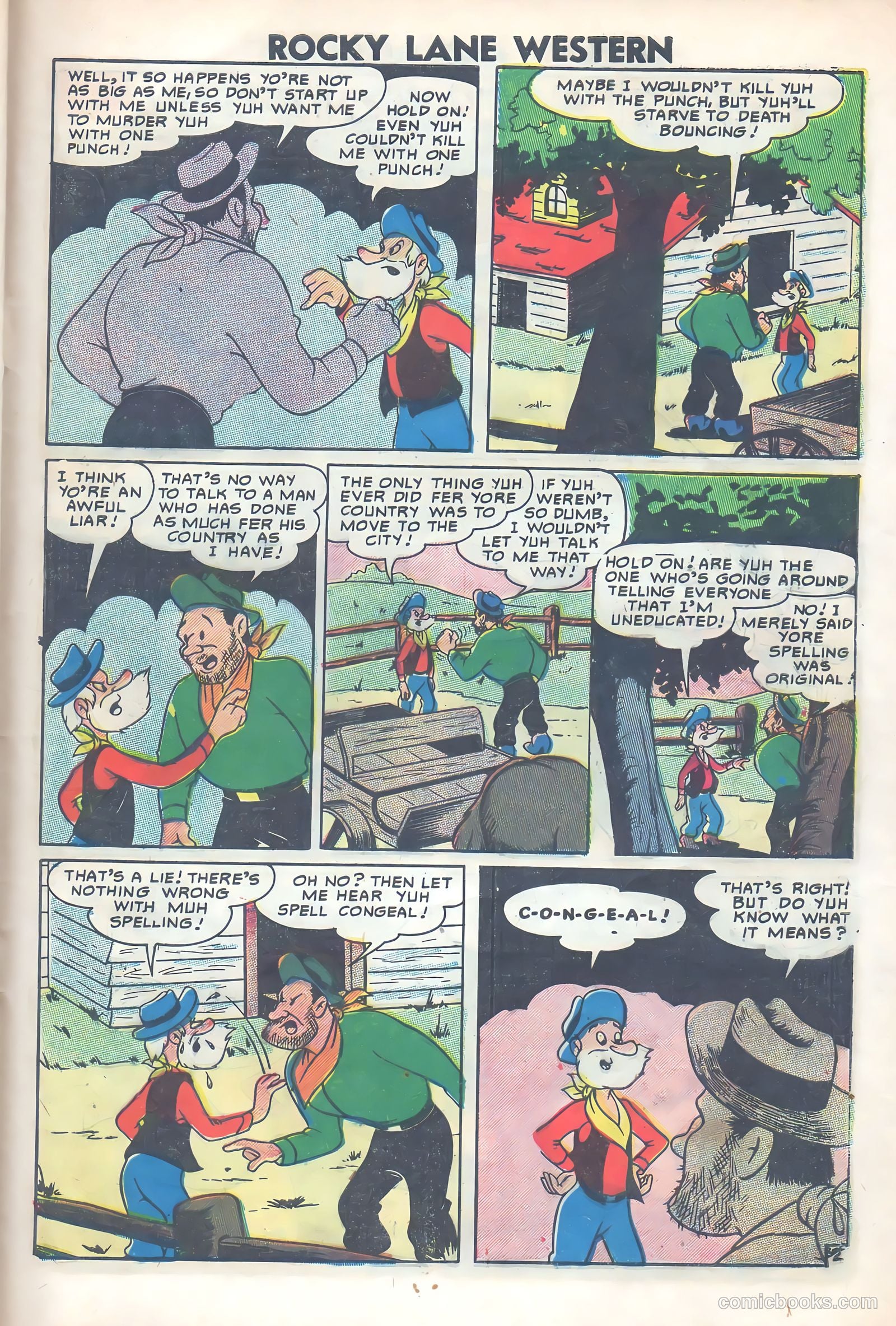 Rocky Lane Western #77 (1957) — page 29 of 36