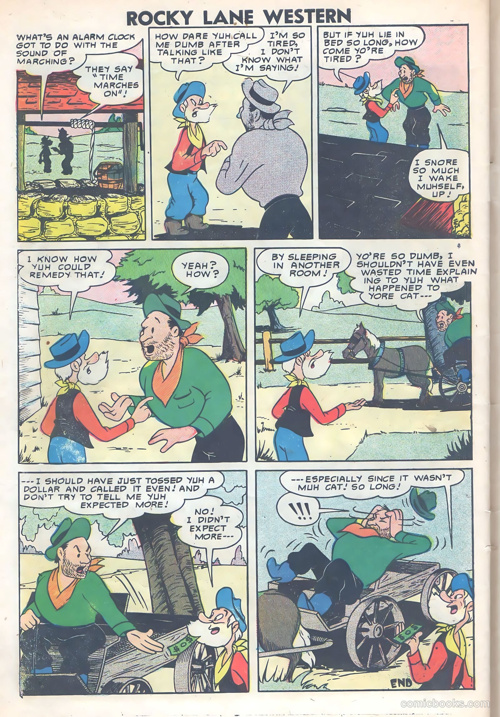 Rocky Lane Western #77 (1957) — page 32 of 36