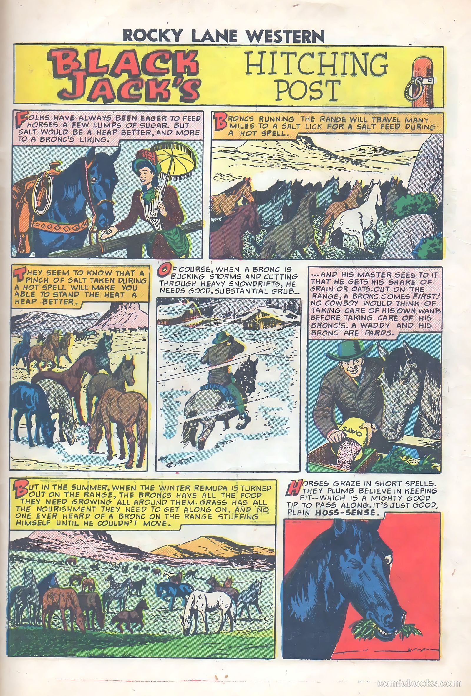 Rocky Lane Western #77 (1957) — page 33 of 36