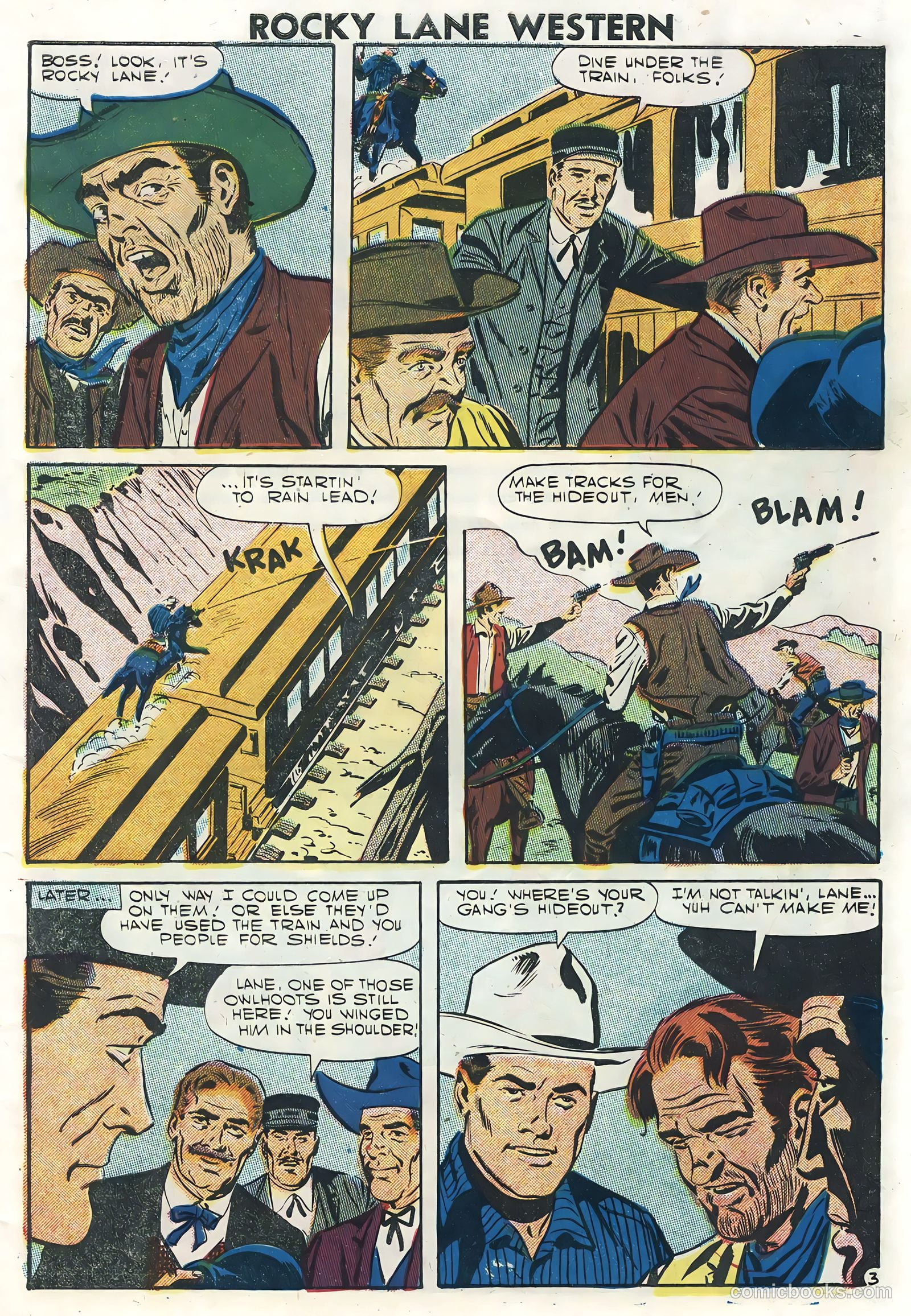 Rocky Lane Western #78 (1957) — page 5 of 36