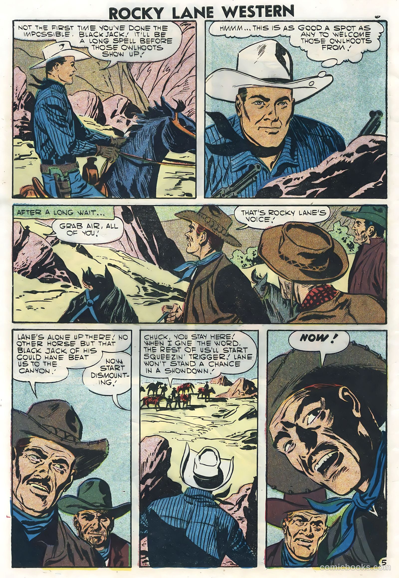 Rocky Lane Western #78 (1957) — page 8 of 36