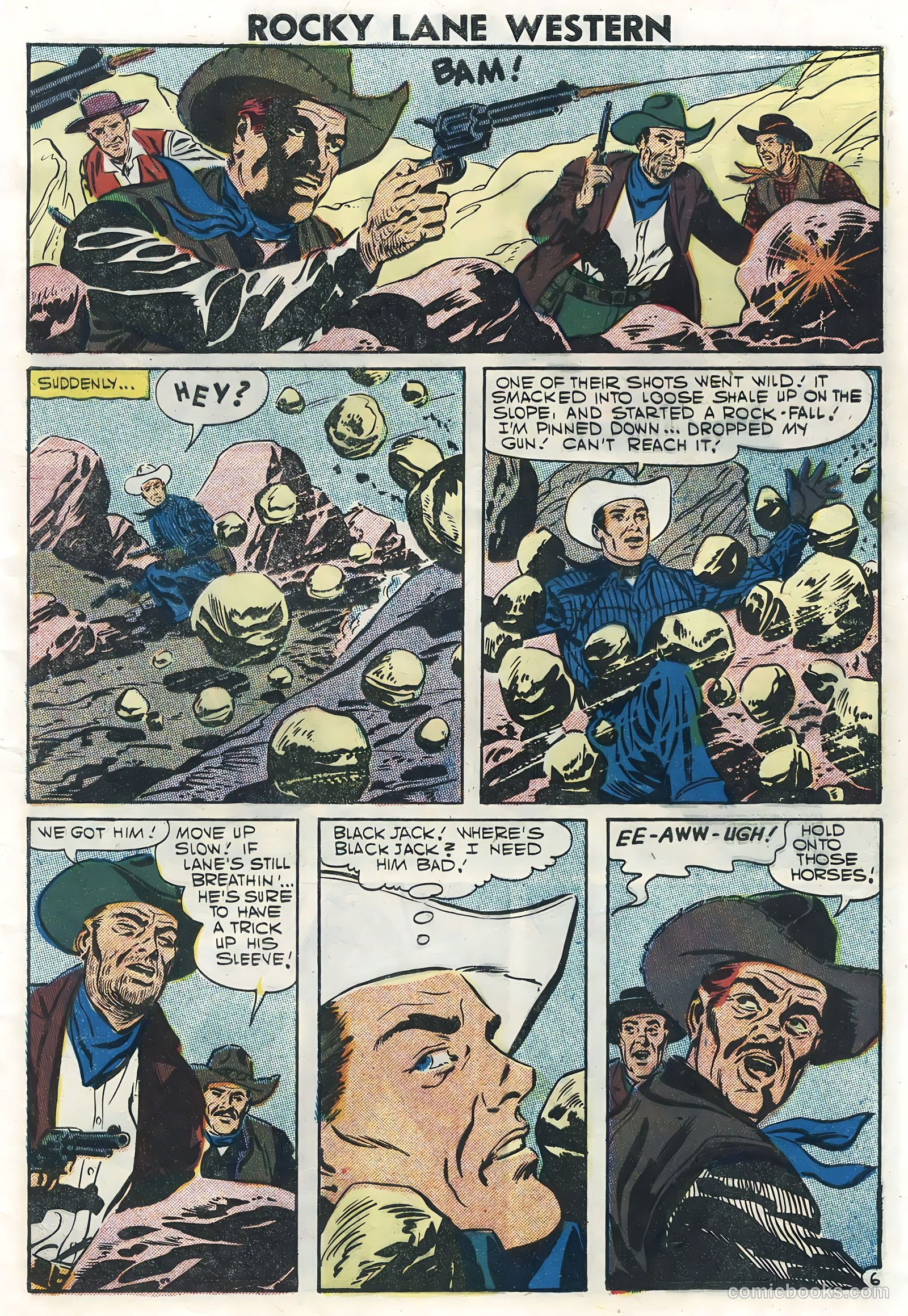 Rocky Lane Western #78 (1957) — page 9 of 36