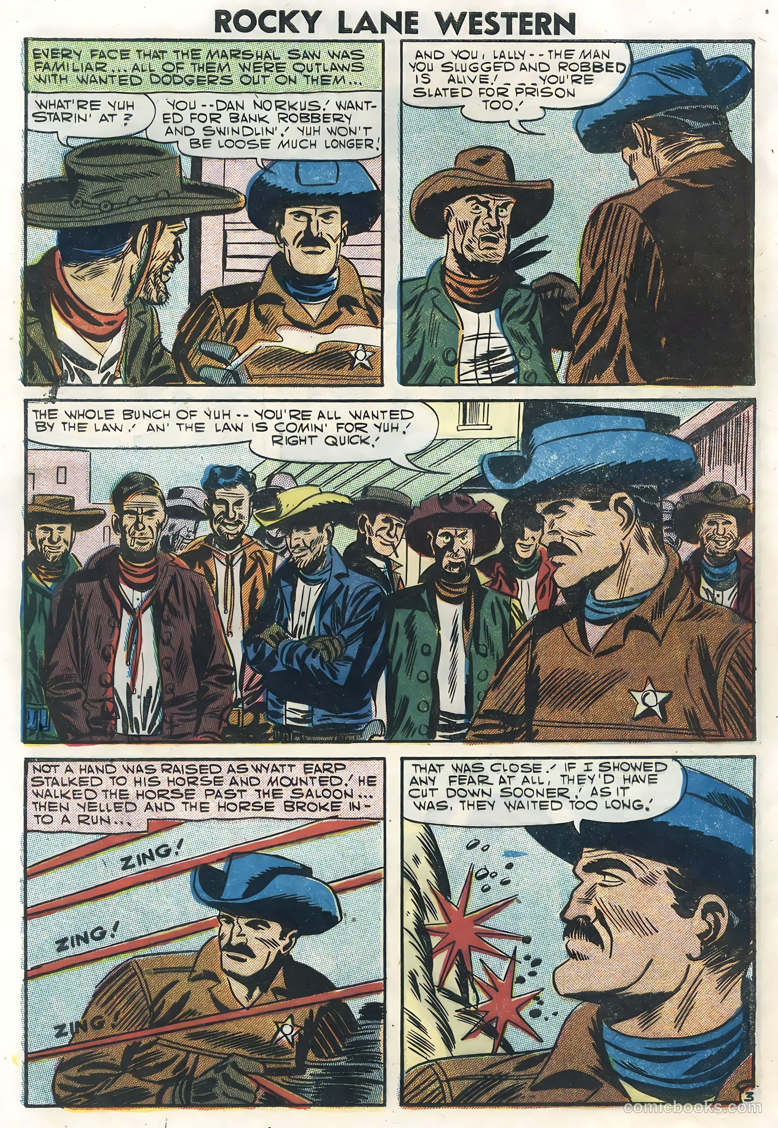 Rocky Lane Western #78 (1957) — page 28 of 36