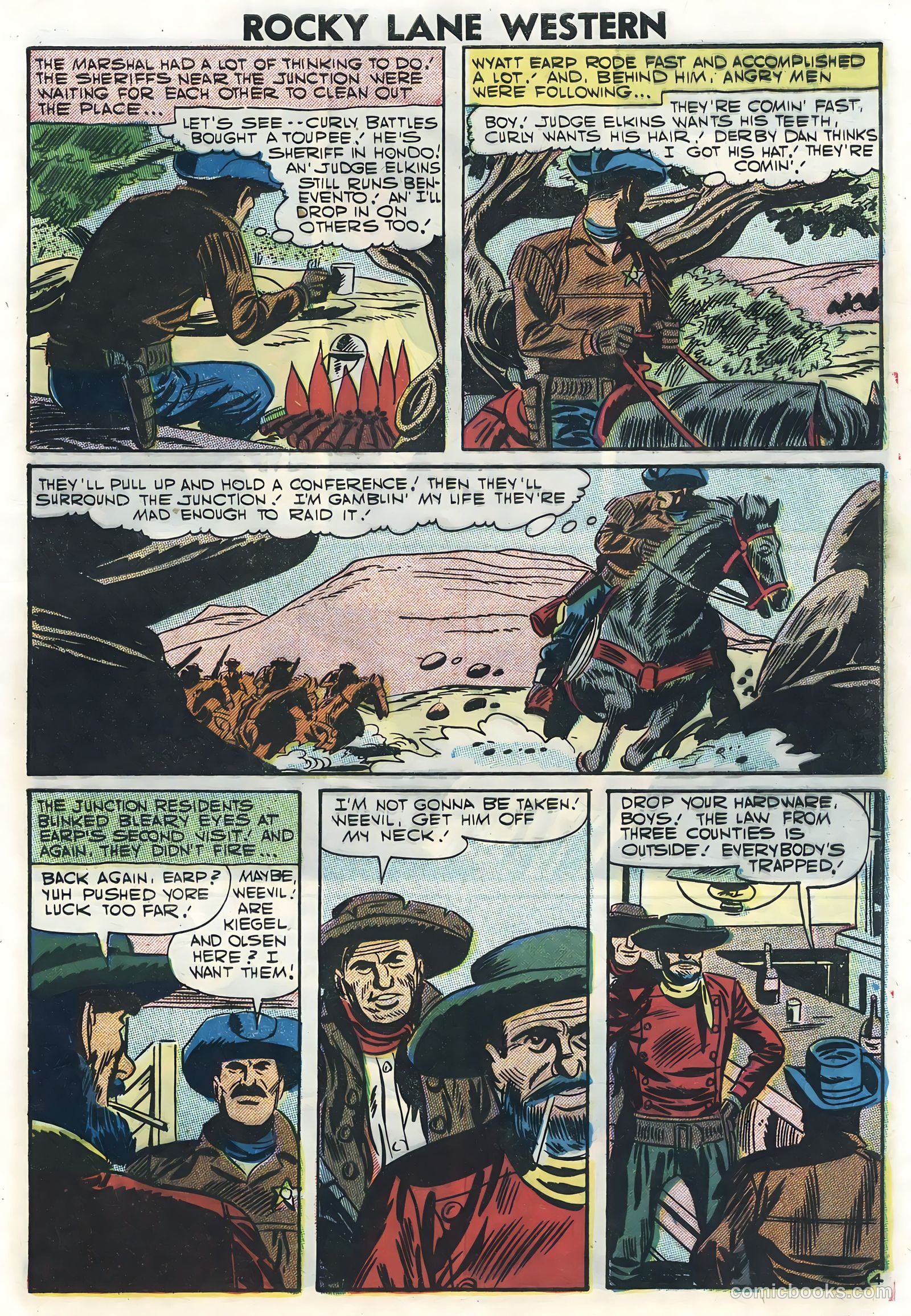 Rocky Lane Western #78 (1957) — page 29 of 36