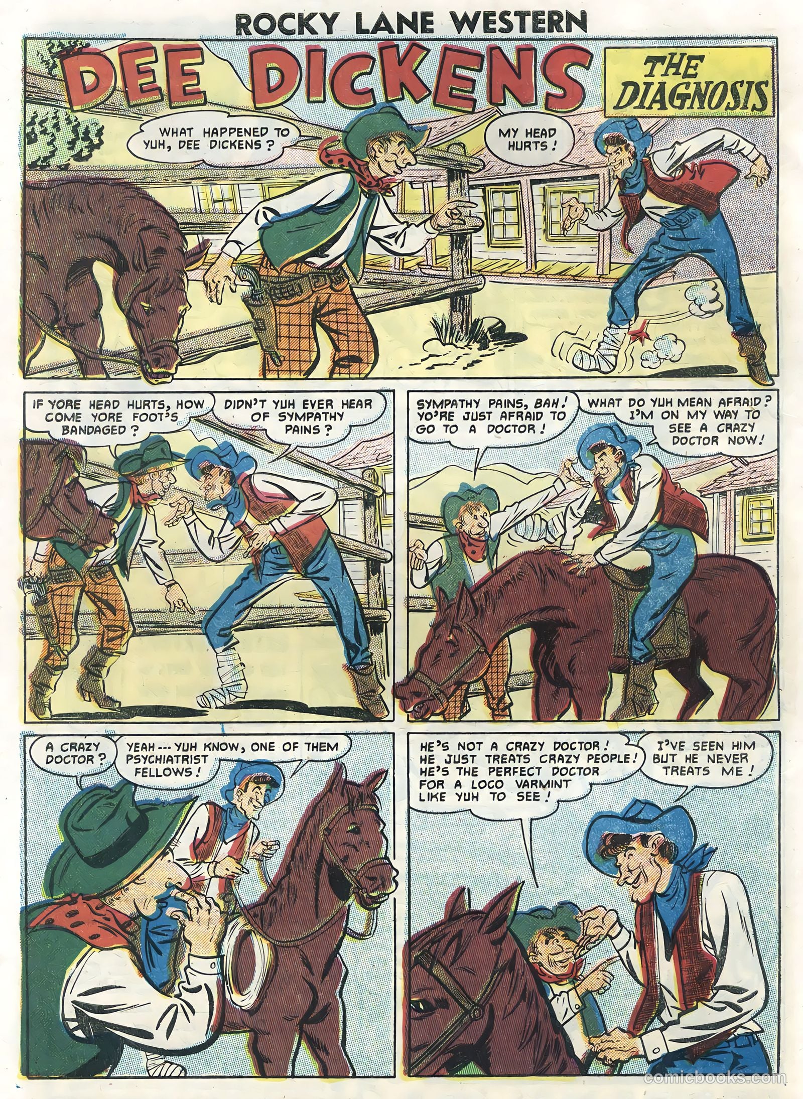 Rocky Lane Western #78 (1957) — page 32 of 36